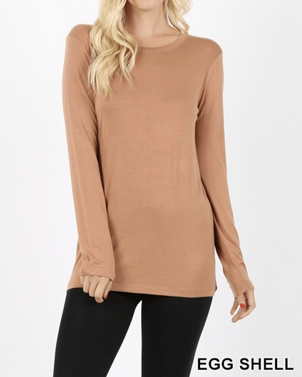 PREMIUM RAYON LONG SLEEVE ROUND NECK TEE Kabayare