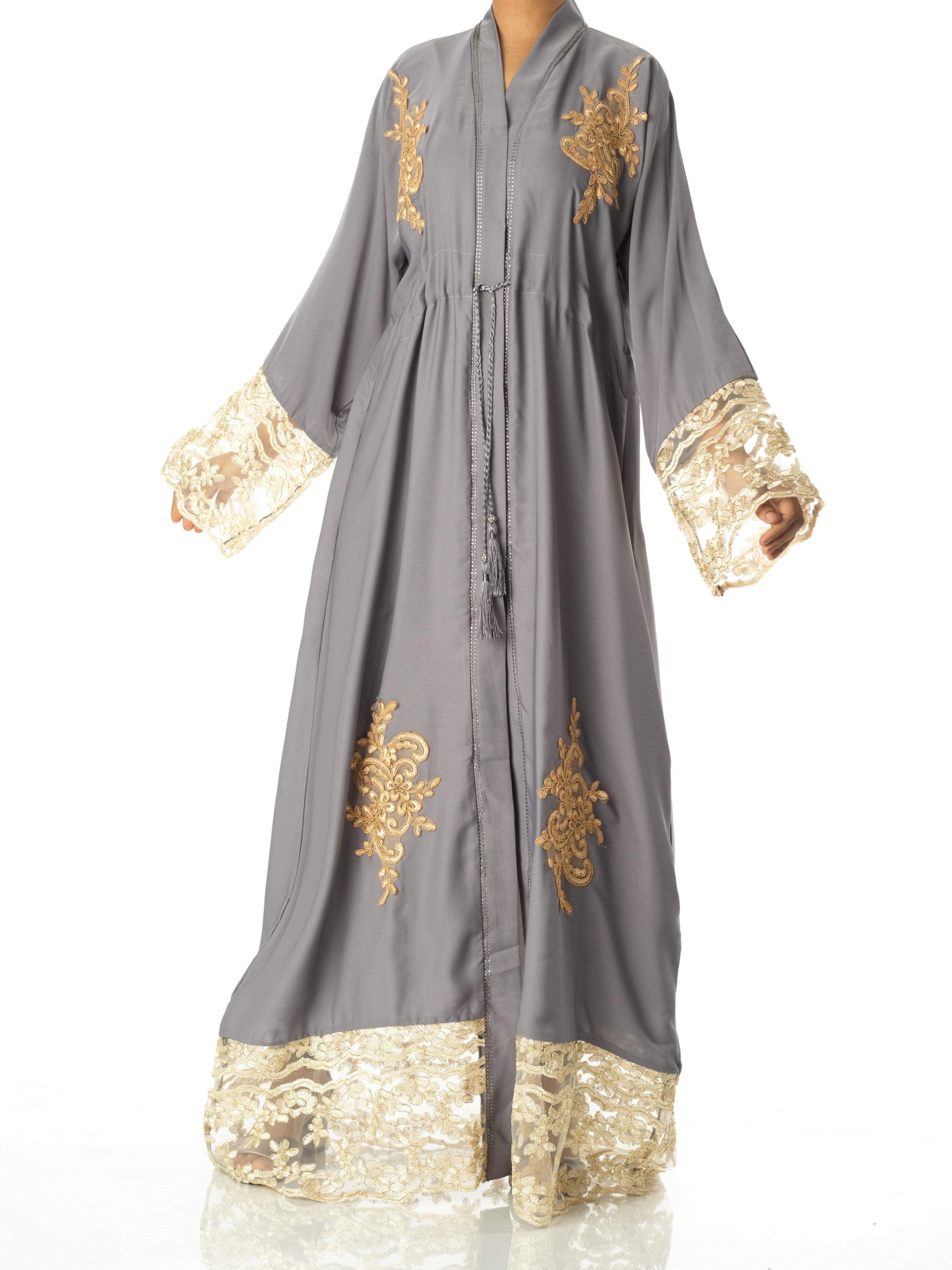 princess ahlam golden patch abaya Kabayare
