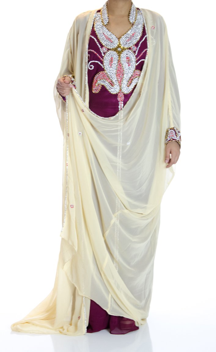 Princess Farah Swarovski Kaftan Kabayare