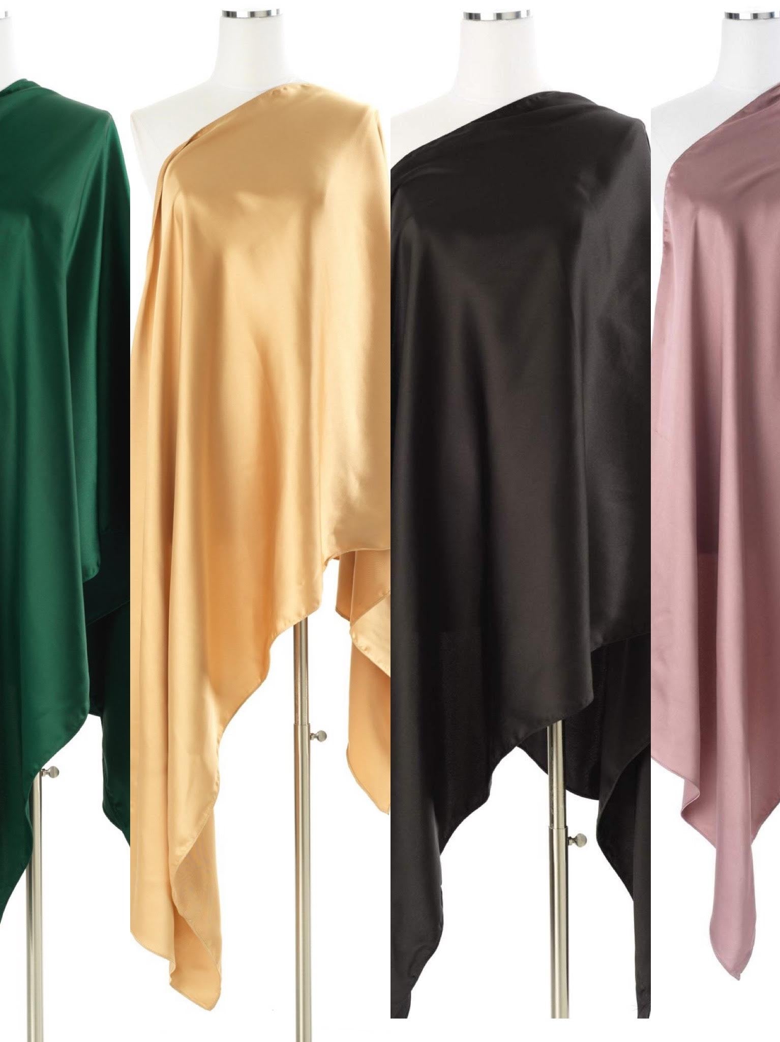 Pure luxury satin Hijab Kabayare