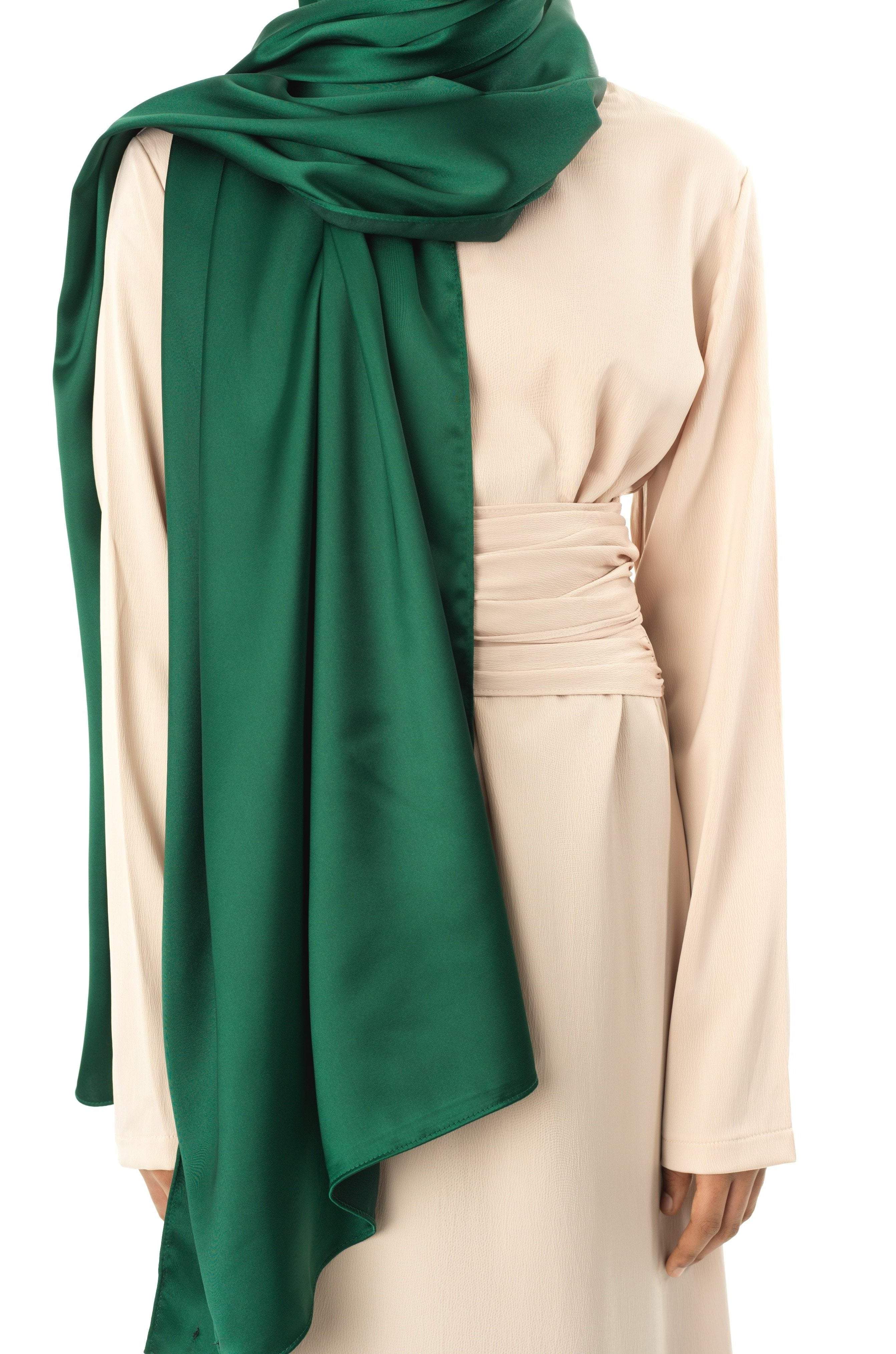 Pure luxury satin Hijab Kabayare