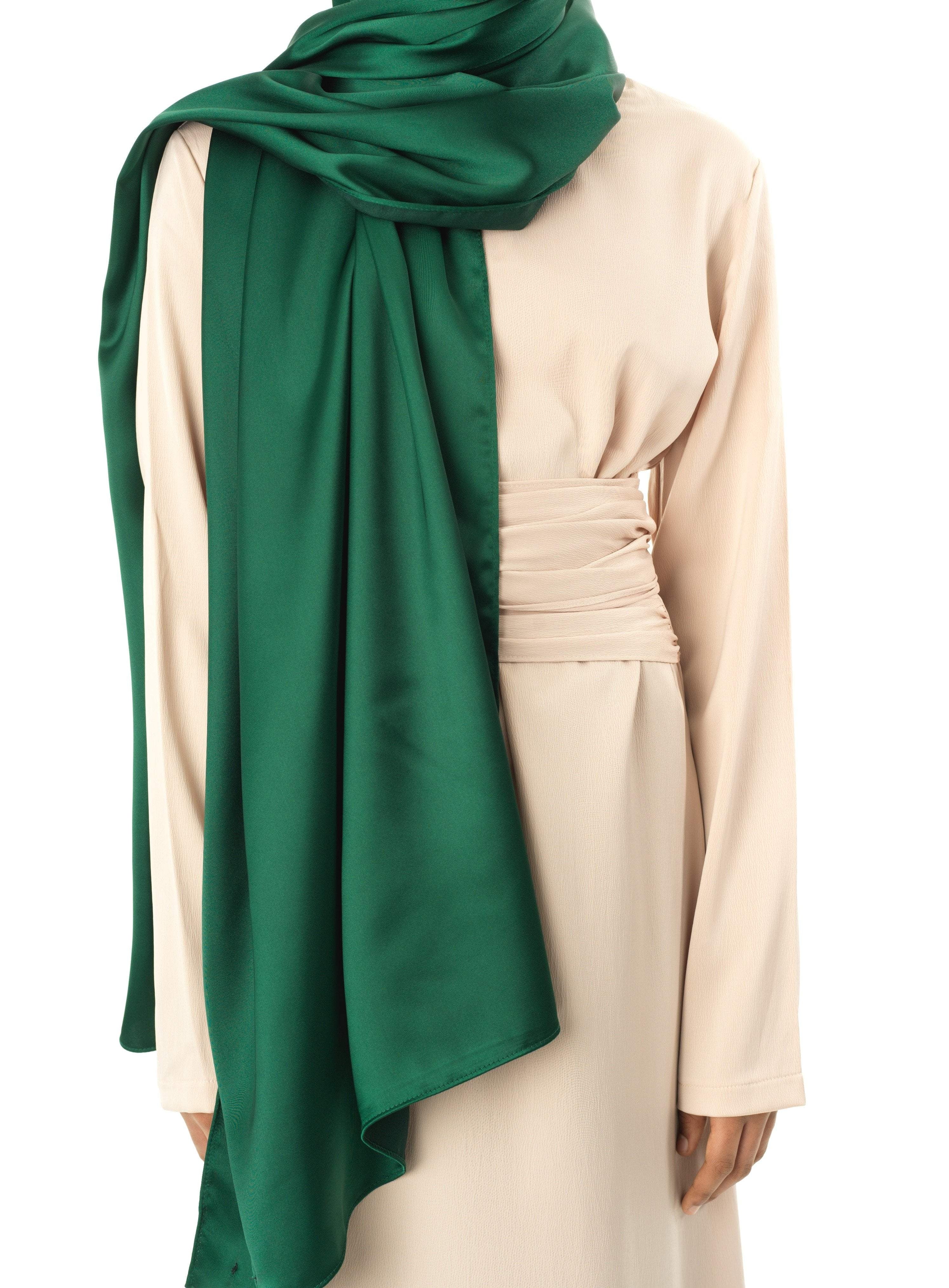 Pure luxury satin Hijab Kabayare