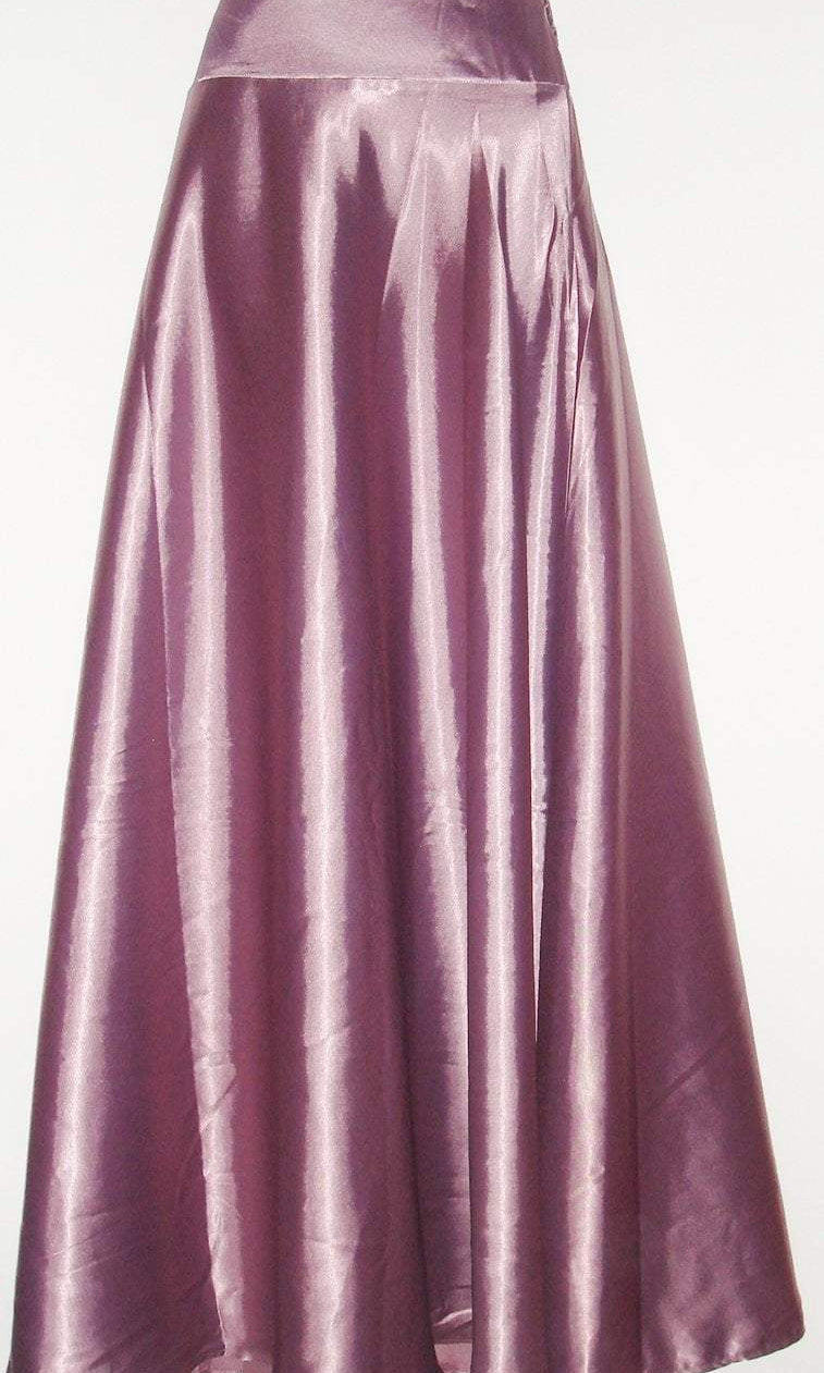 Purple champagne silk skirt Kabayare