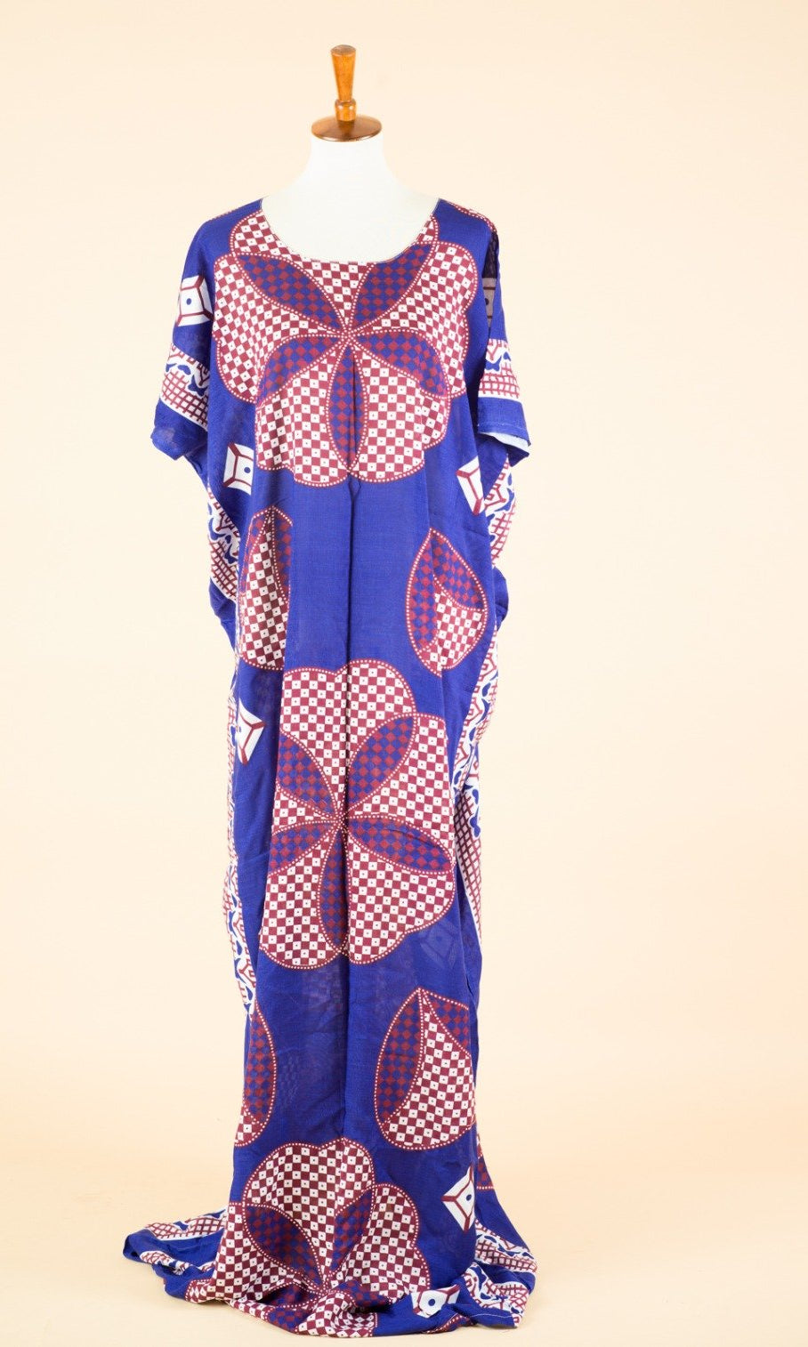 purple Checkered Bati Dress Kabayare