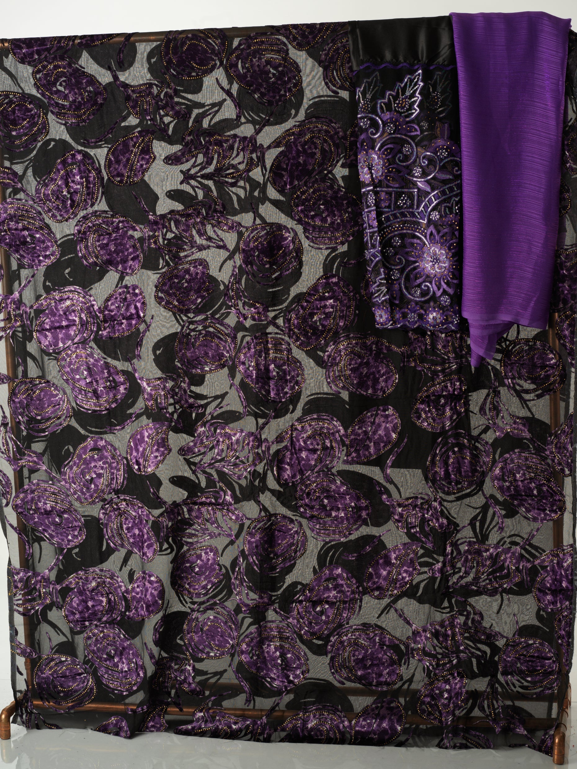 Purple Floral Maqbal Dirac Kabayare