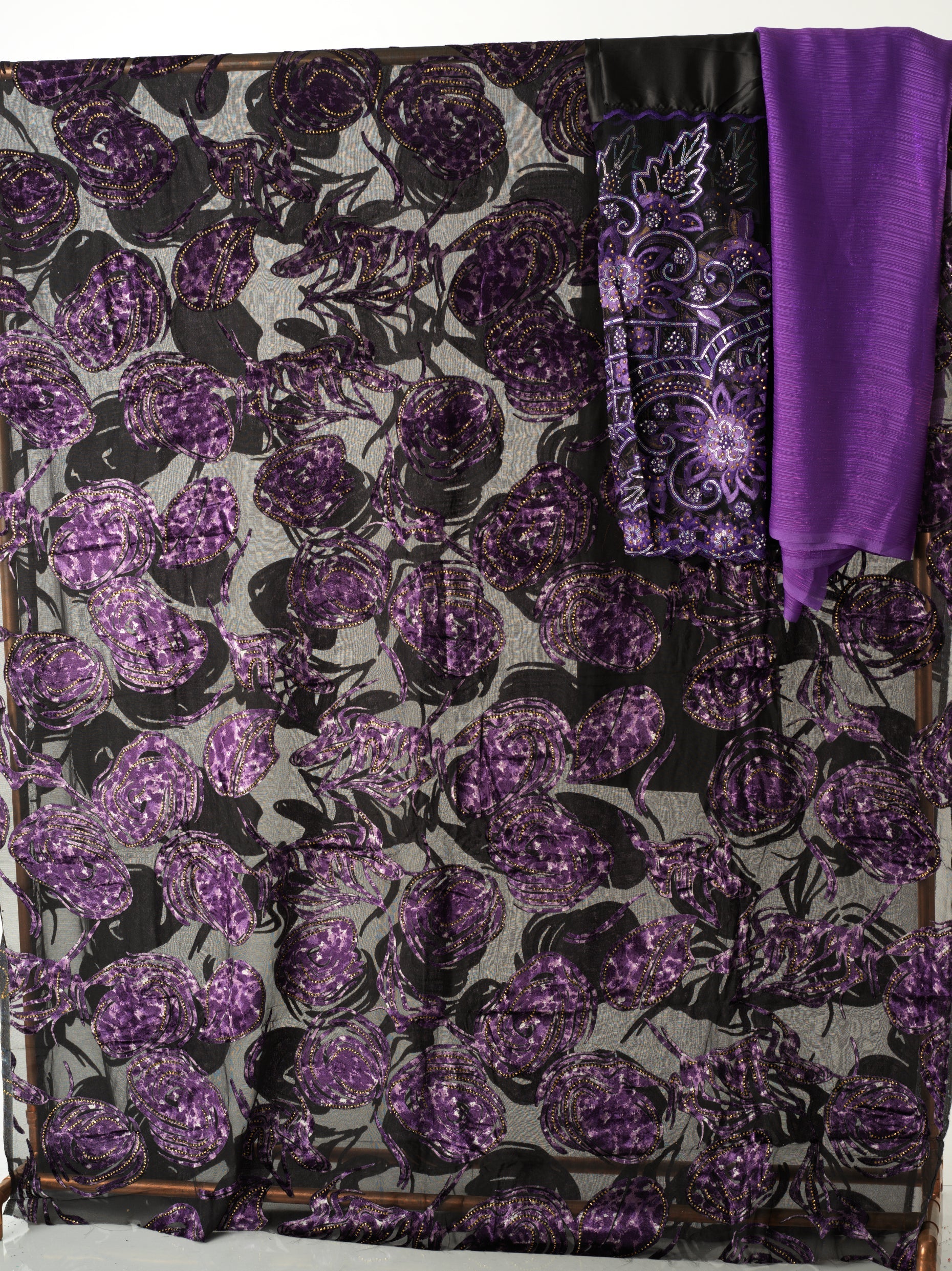 Purple Floral Maqbal Dirac Kabayare