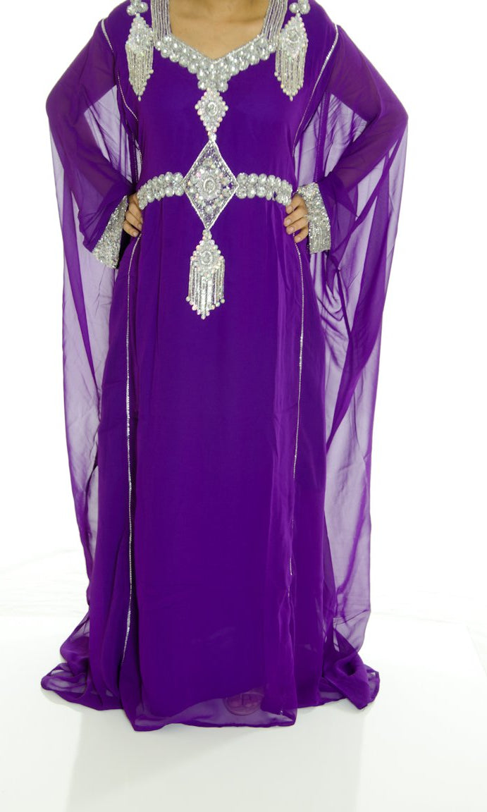 Purple JILABIYA KHALEEJI Kabayare