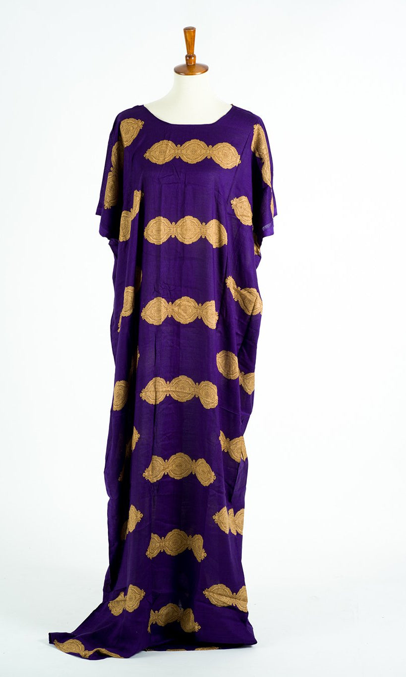 Purple lantern PRINT BATI DRESS Kabayare