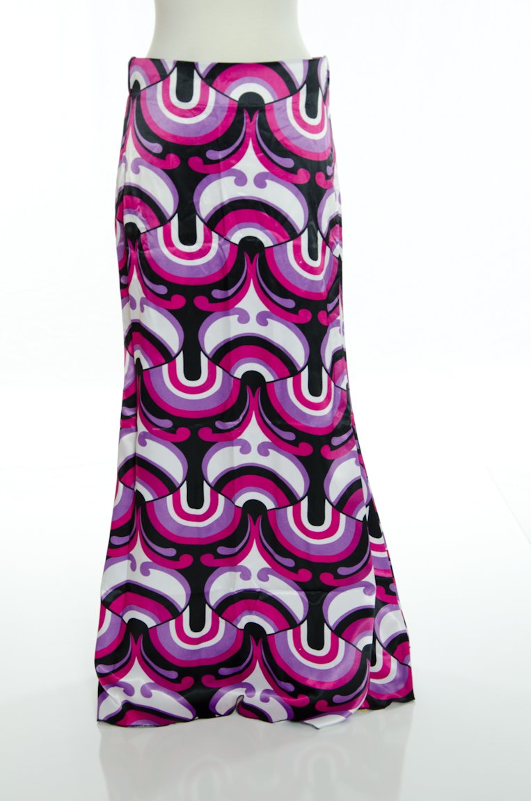 Purple modern Pattern Skirt Kabayare