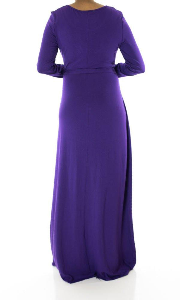 Purple Rayon Maxi dress Kabayare