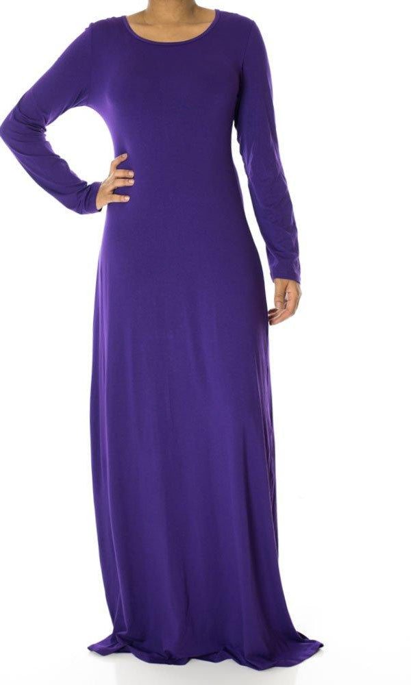 Purple Rayon Maxi dress Kabayare