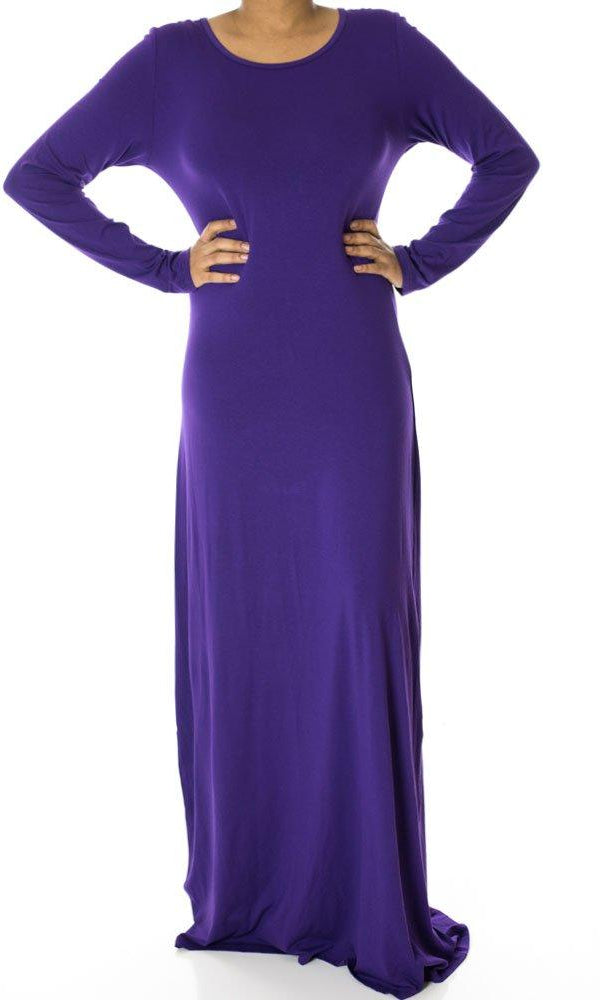 Purple Rayon Maxi dress Kabayare