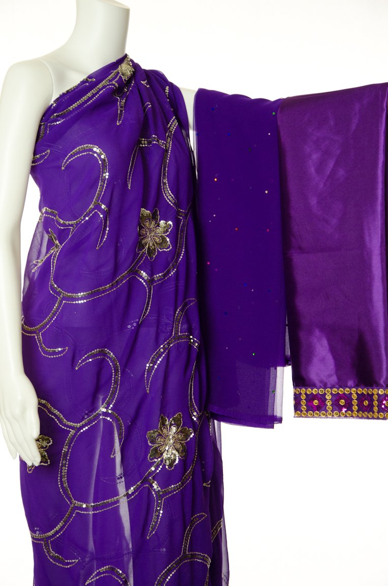 Purple Spur Saree Dirac Kabayare