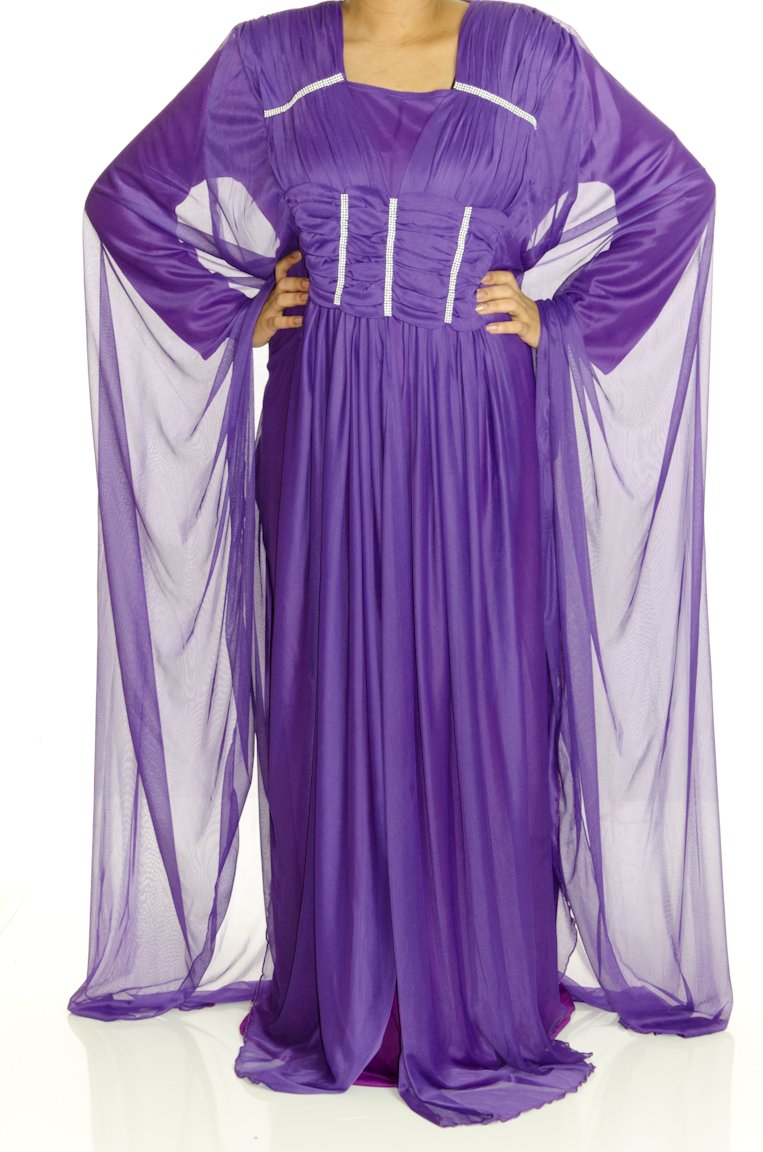 Purple Valet Butterfly Kaftan Kabayare