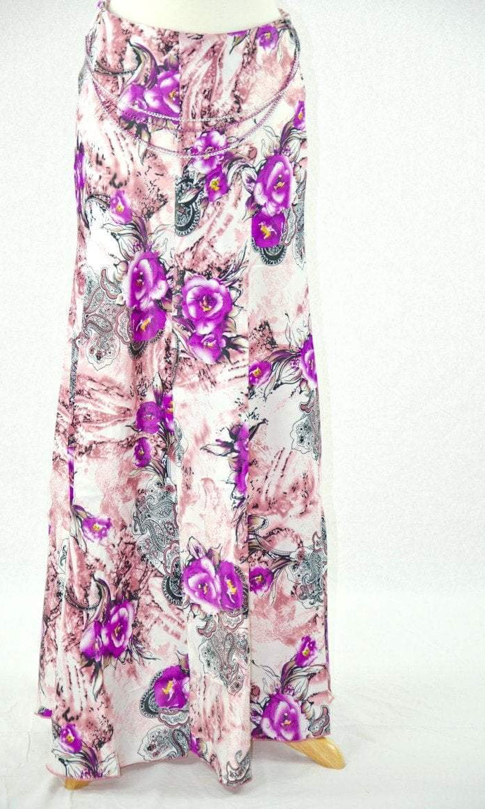PurpleTattoo Roses Silk Skirt Kabayare