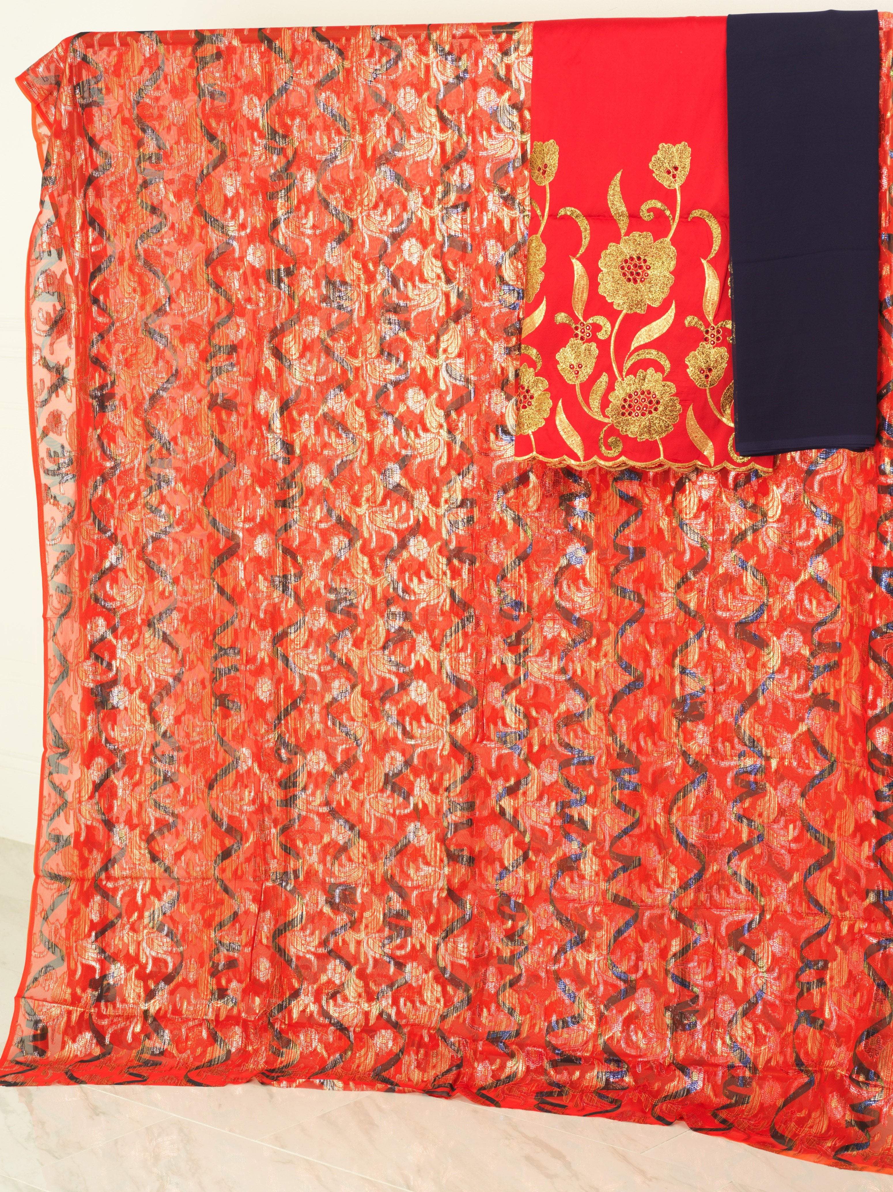 Red and navy Lorax Dirac sets Kabayare