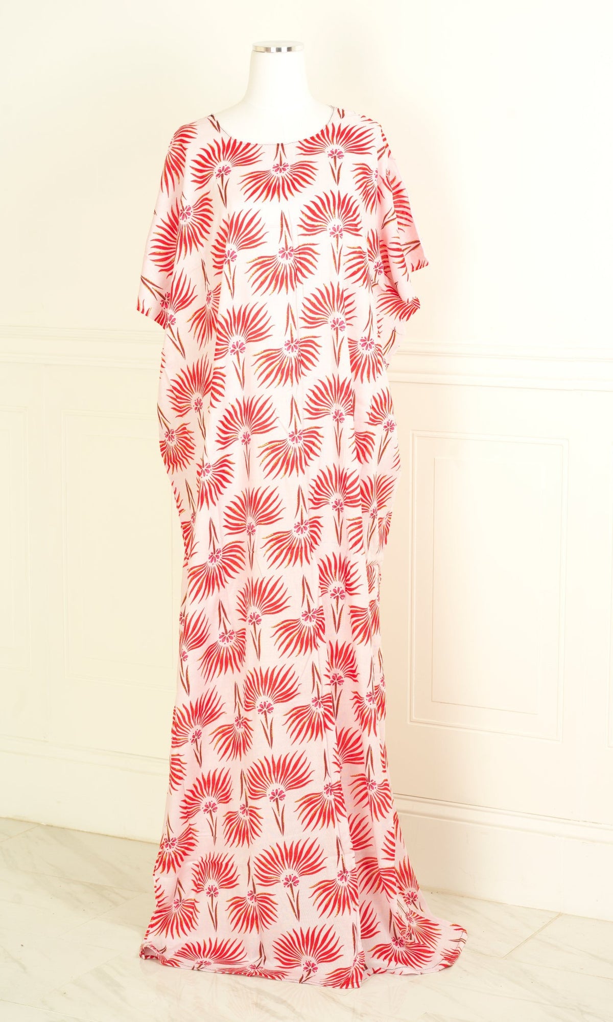 Red and white Glitter bati dress KF