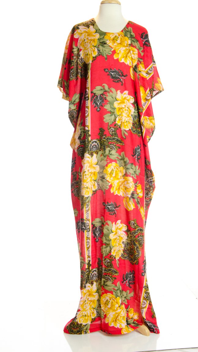 Red dragonfly bati dress Kabayare
