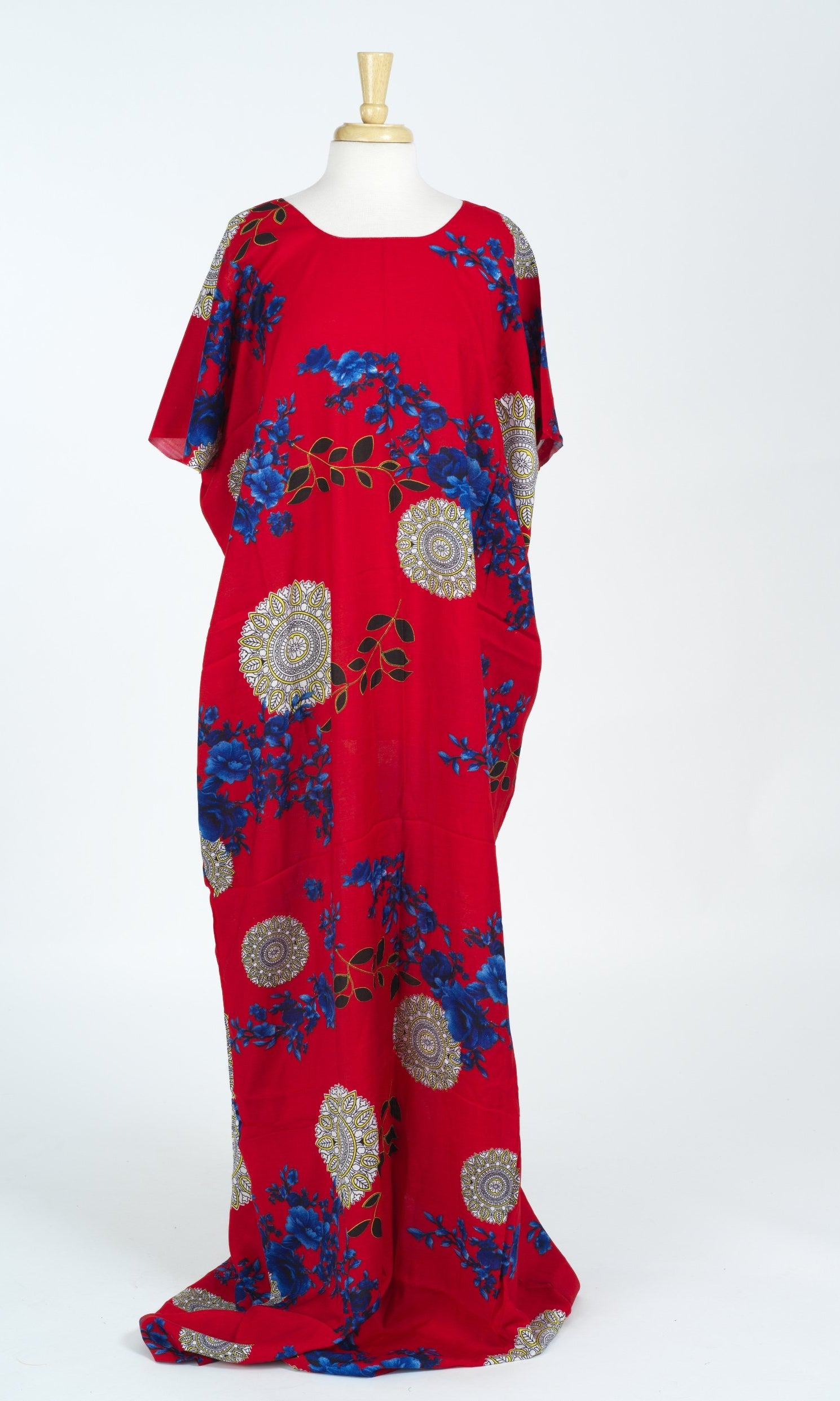 Red Floral print Bati Dress Kabayare