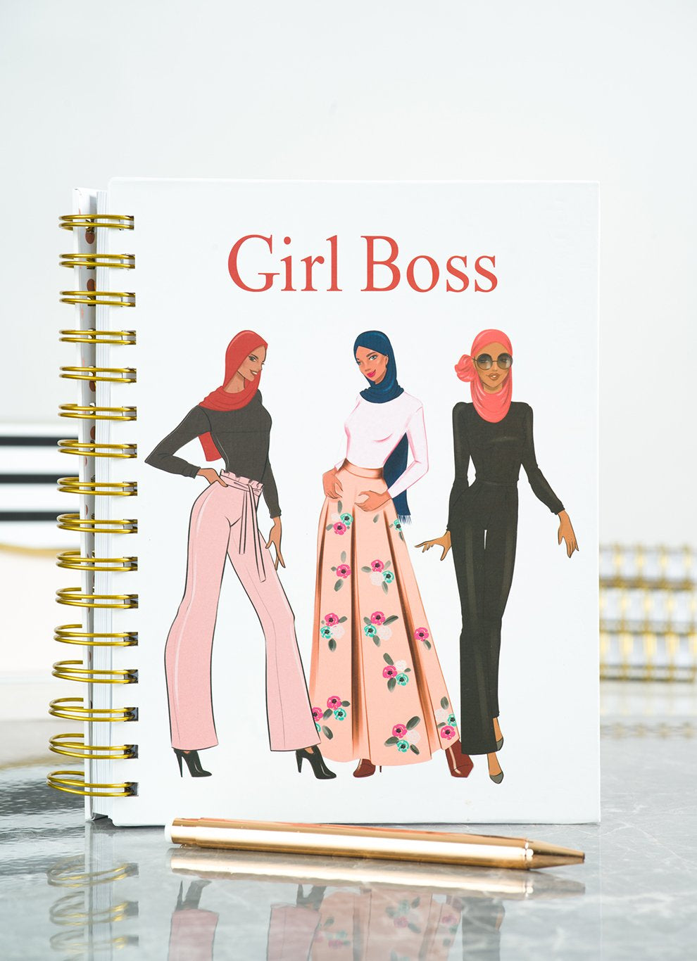 Red Girl Boss notebook Kabayare