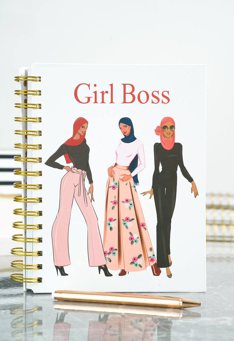 Red Girl Boss notebook Kabayare