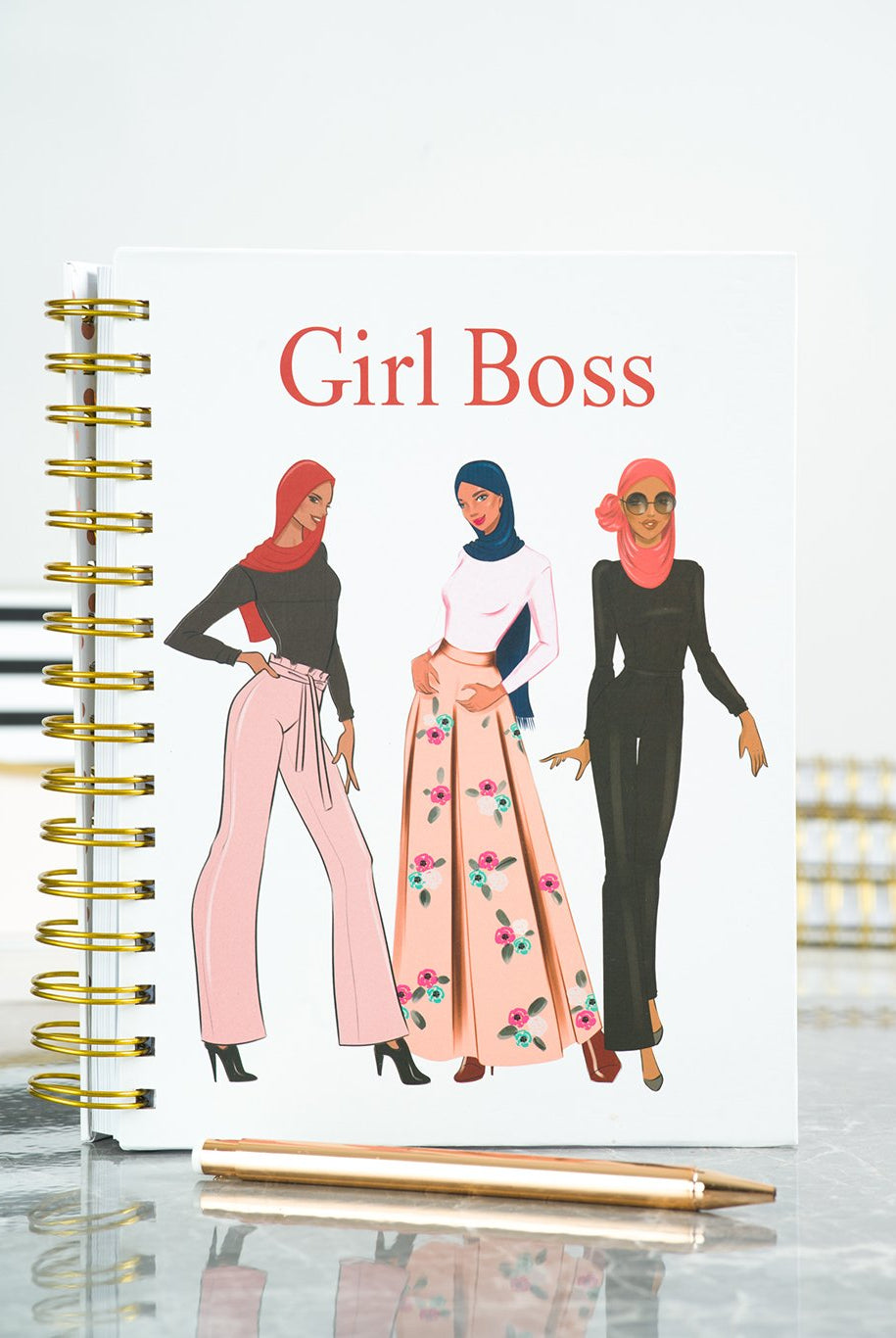 Red Girl Boss notebook Kabayare