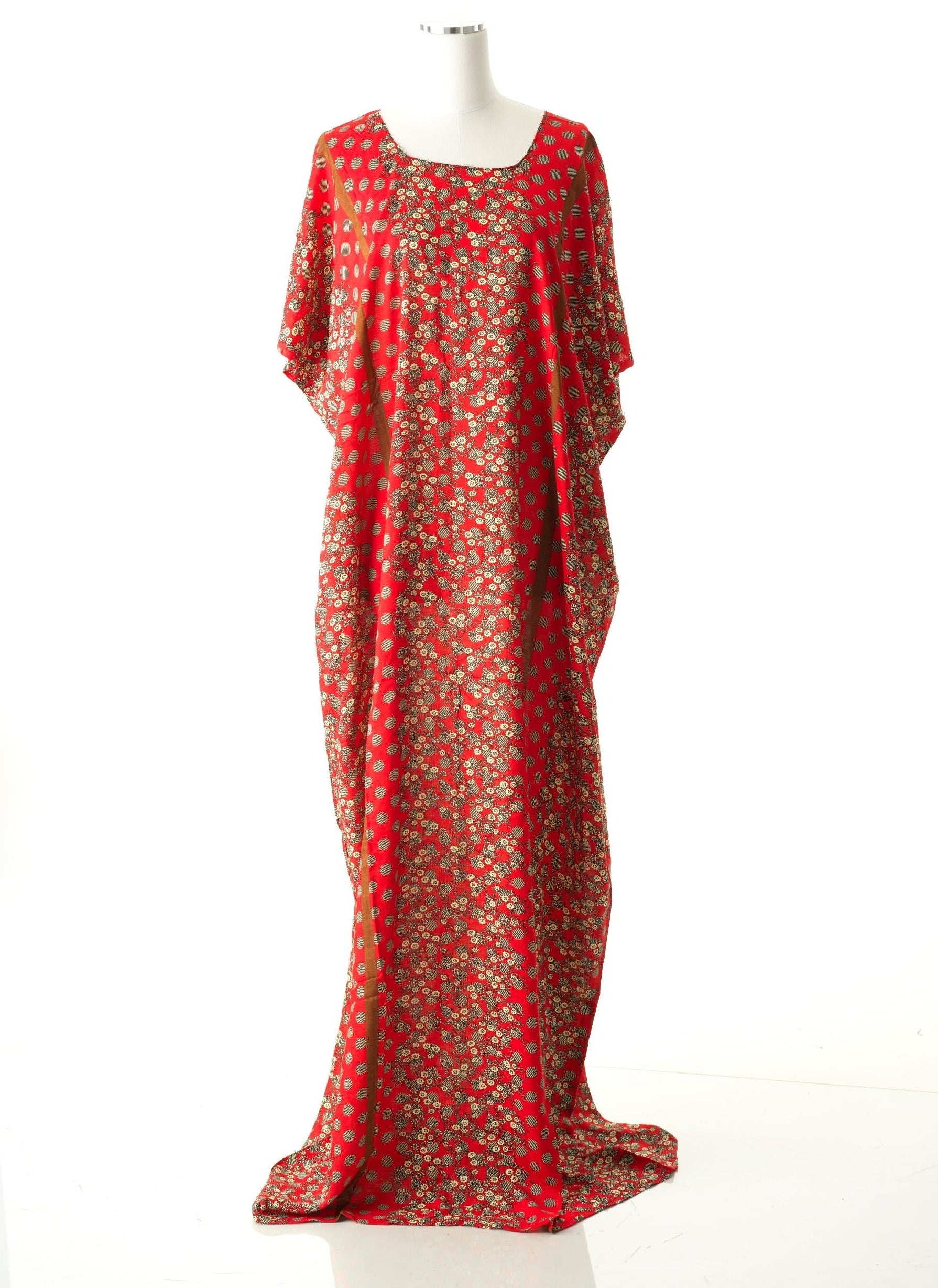 Red Lobelia bati dress Kabayare