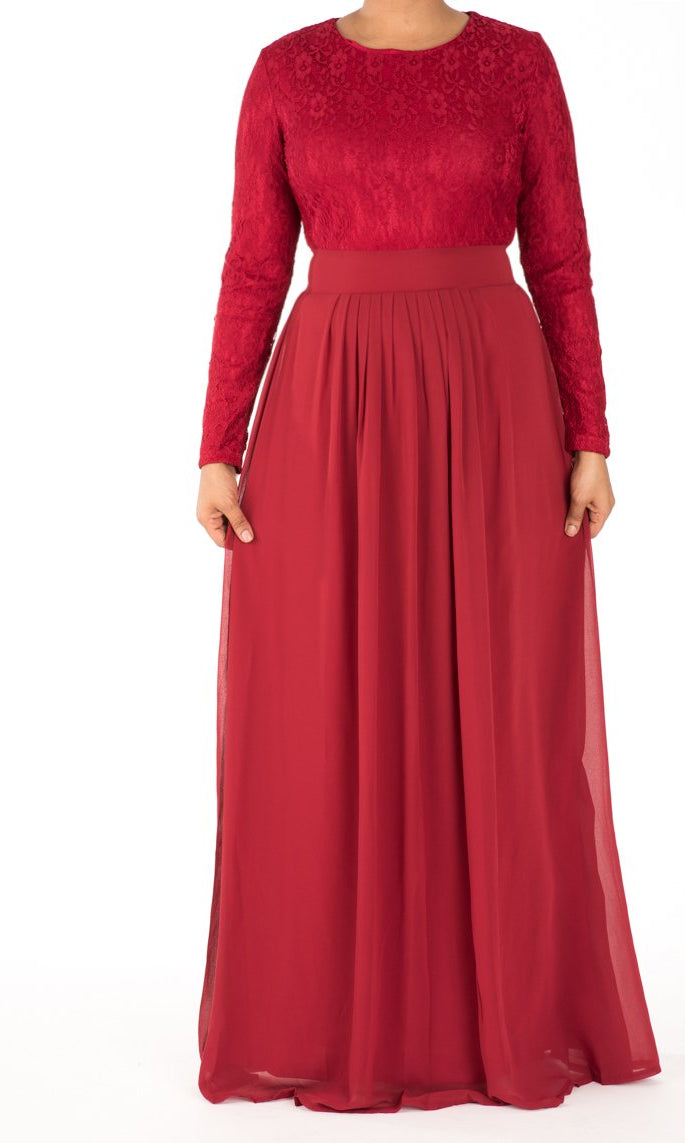 Red ROMANTIC FANTASY maxi dress Kabayare