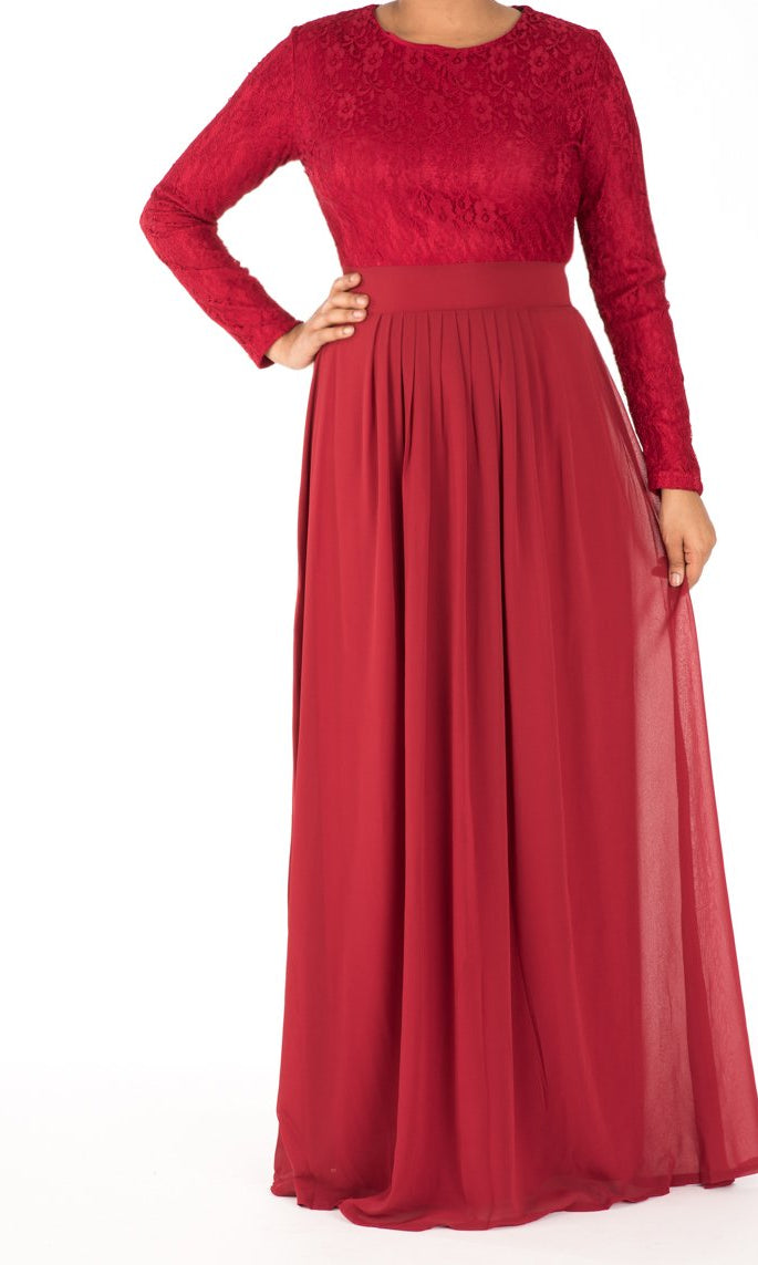 Red ROMANTIC FANTASY maxi dress Kabayare