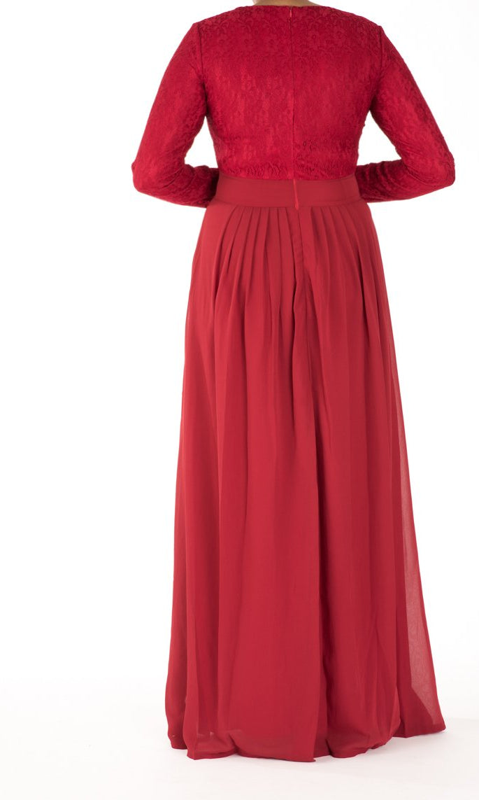Red ROMANTIC FANTASY maxi dress Kabayare