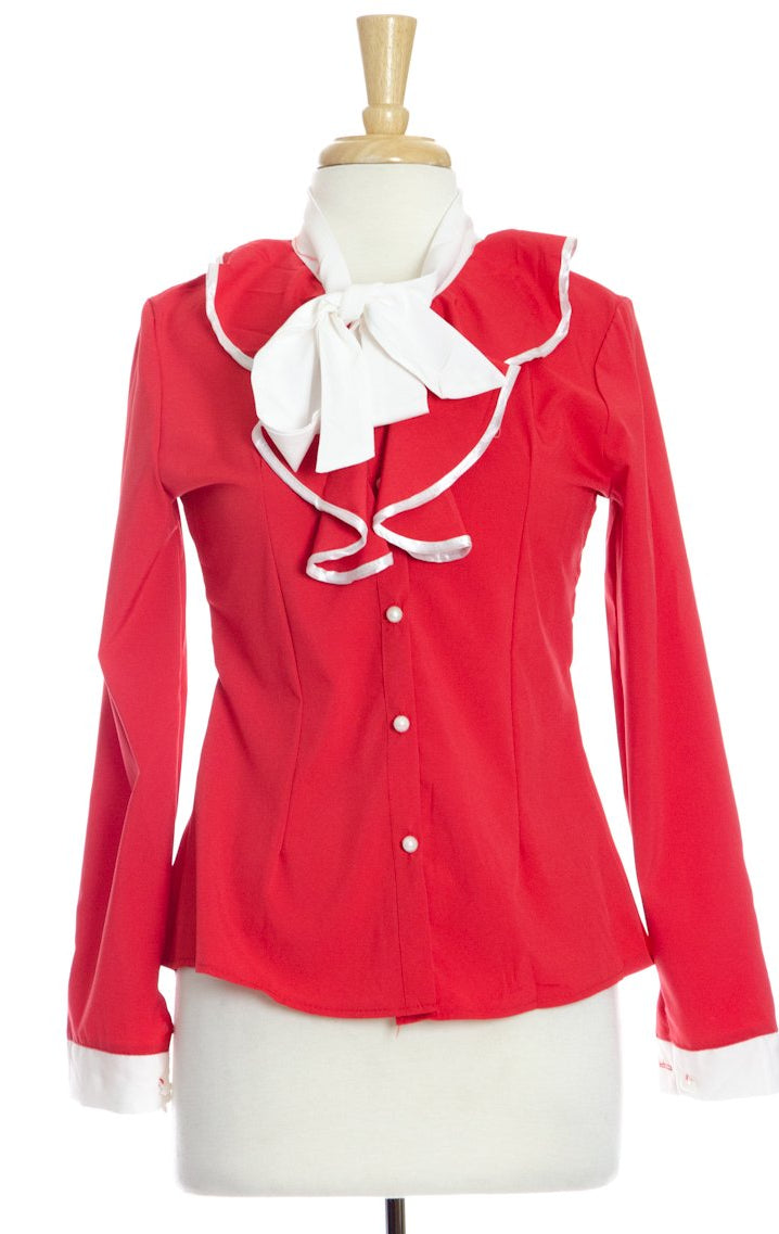 Red Ruffle Bowknot Kabayare