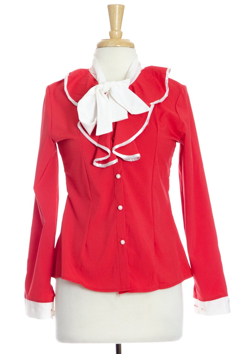 Red Ruffle Bowknot Kabayare