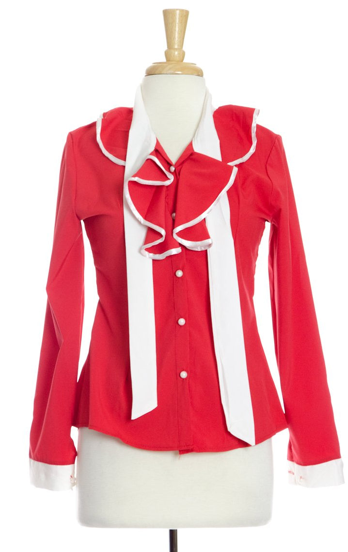 Red Ruffle Bowknot Kabayare