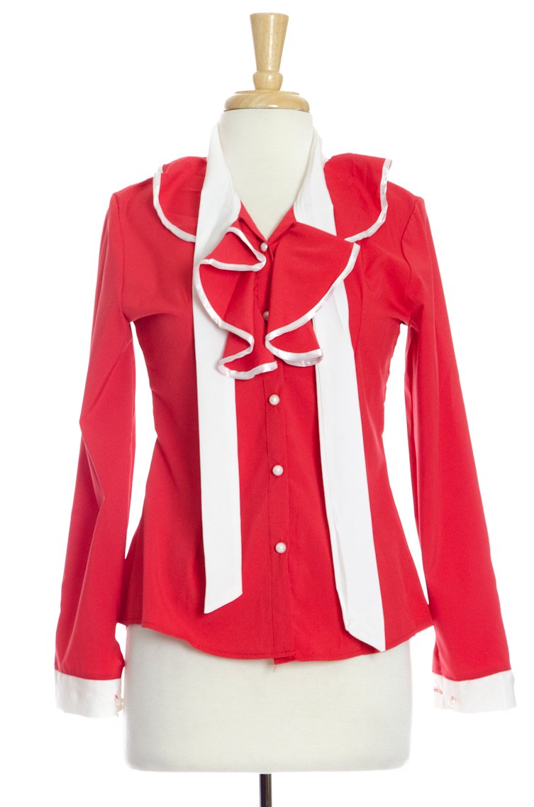 Red Ruffle Bowknot Kabayare