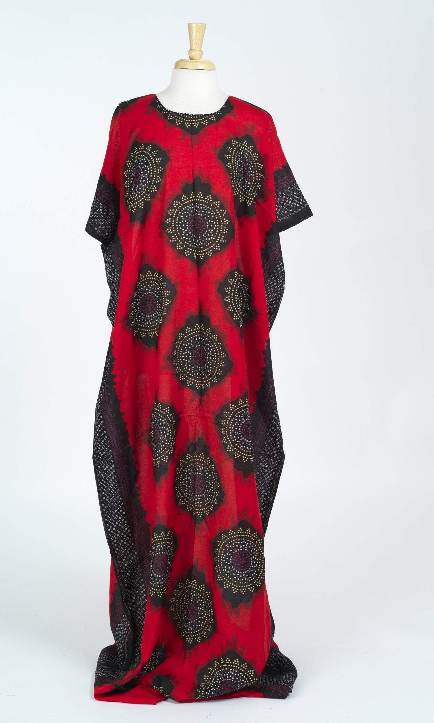 Red traditional Bati Dress Kabayare
