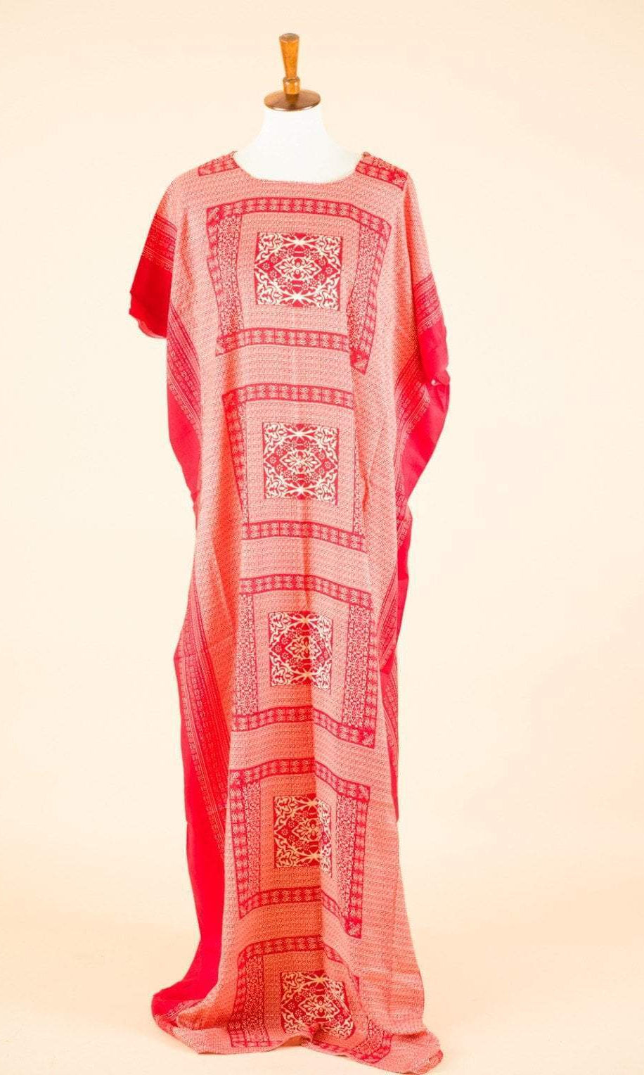 Red TRELLIS bati dress Kabayare