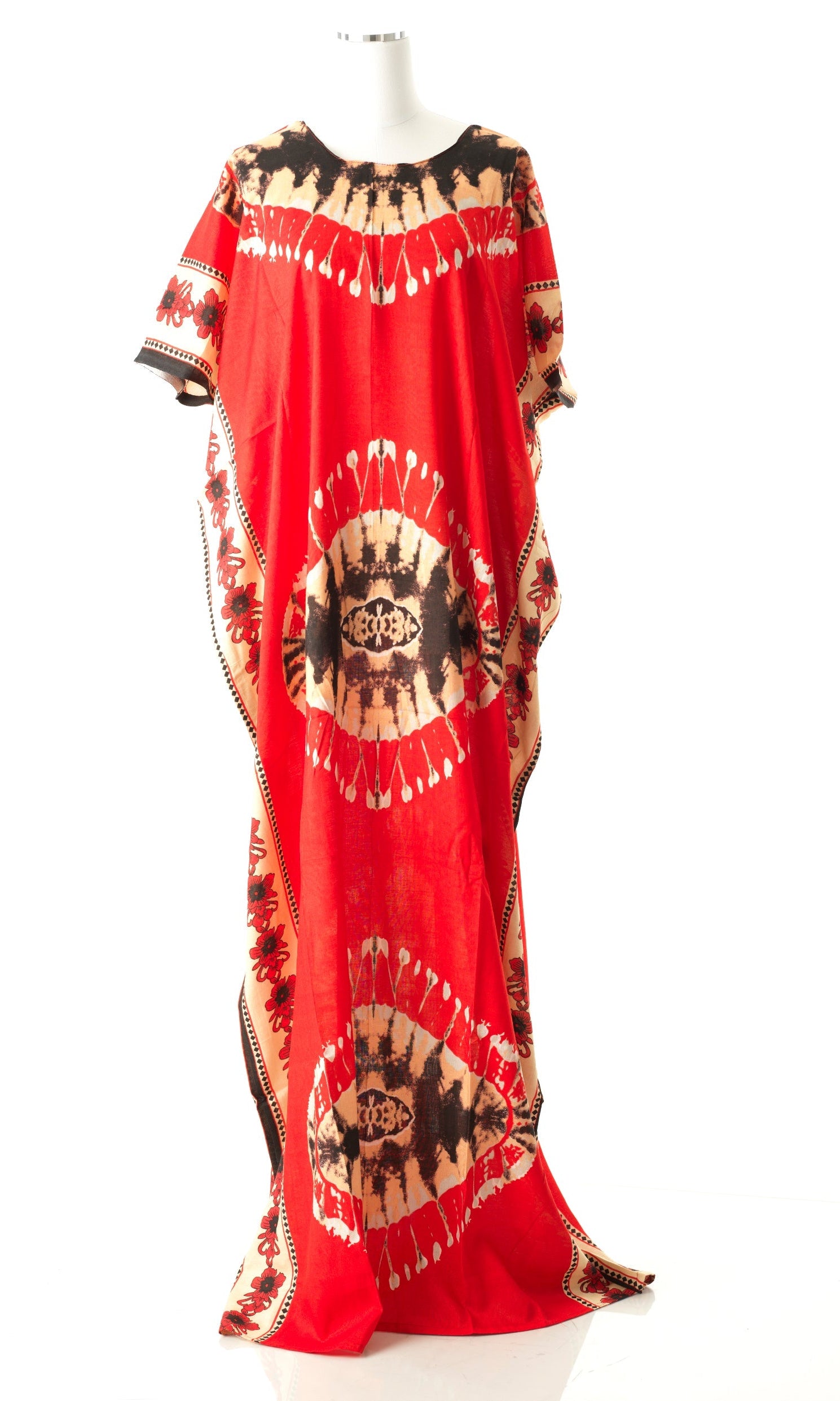 Red Volcano Vibes bati dress Kabayare