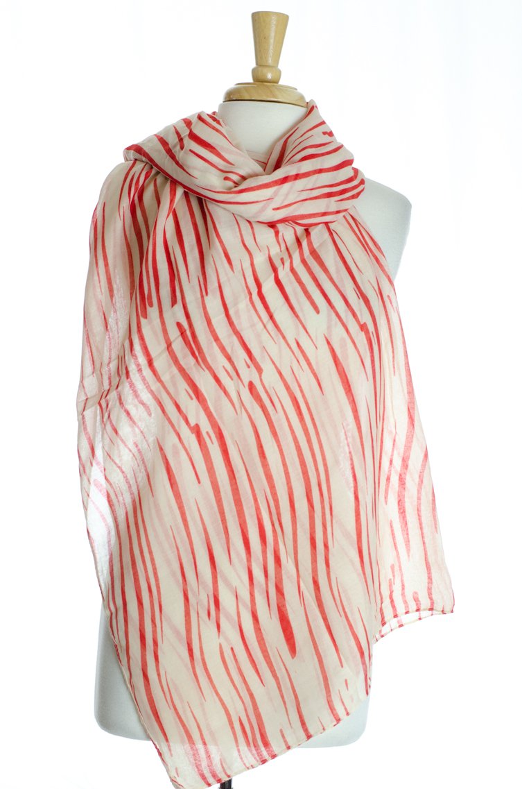 Red Zebra Maxi Hijab Kabayare