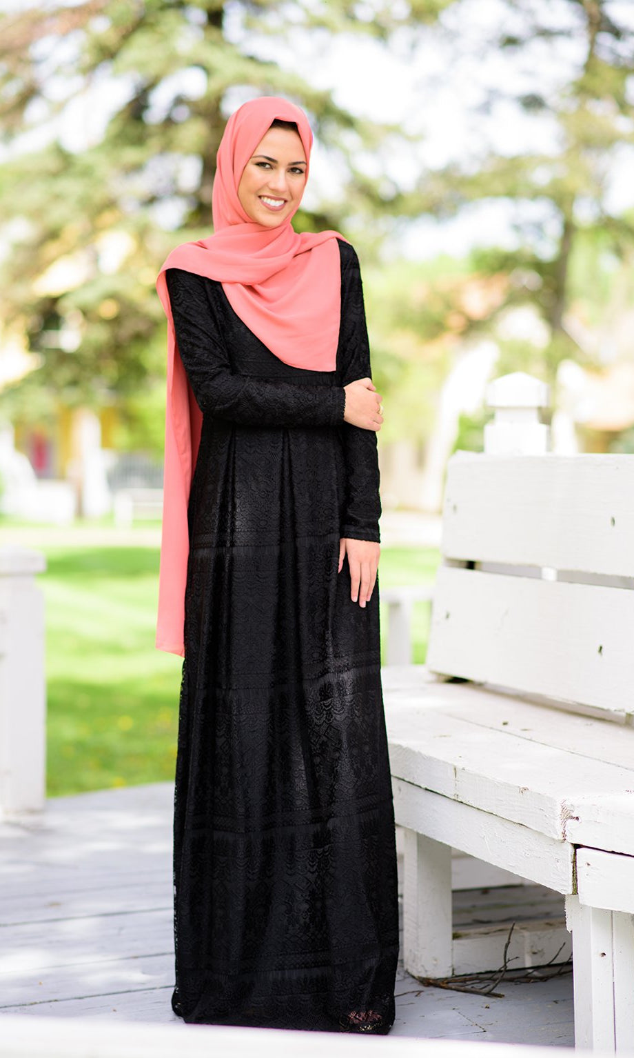 Romance Pattern Lace Dress Kabayare