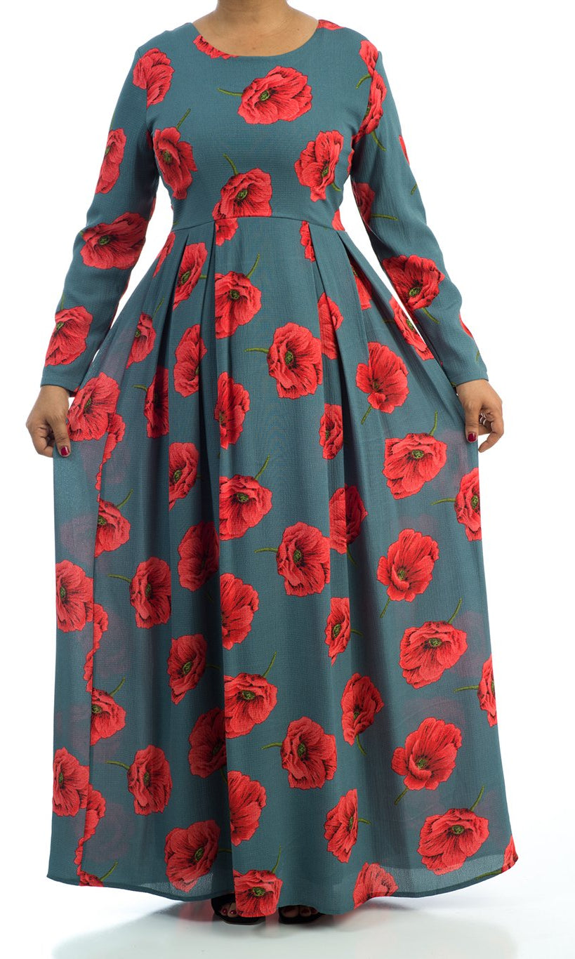 ROMANTIC POSSIBILITIES Print Maxi dress Kabayare