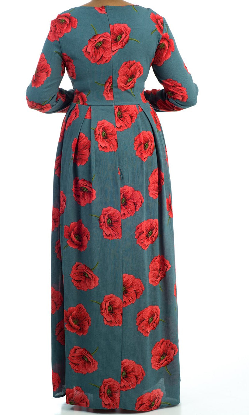 ROMANTIC POSSIBILITIES Print Maxi dress Kabayare