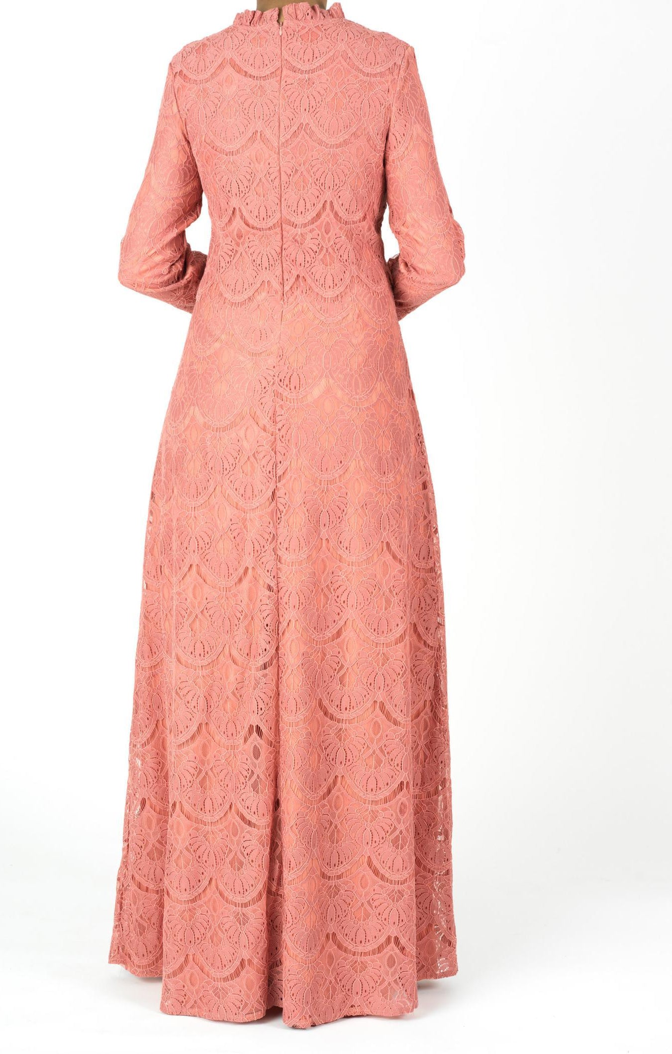 Rose Blush Giovanna lace crop top dress Kabayare