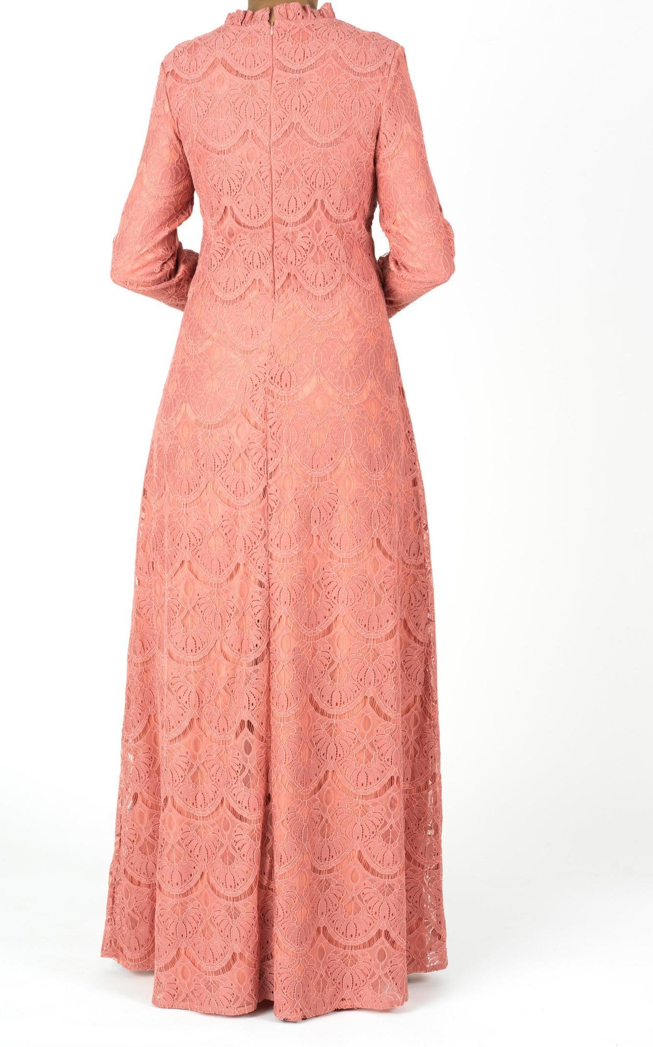 Rose Blush Giovanna lace crop top dress Kabayare
