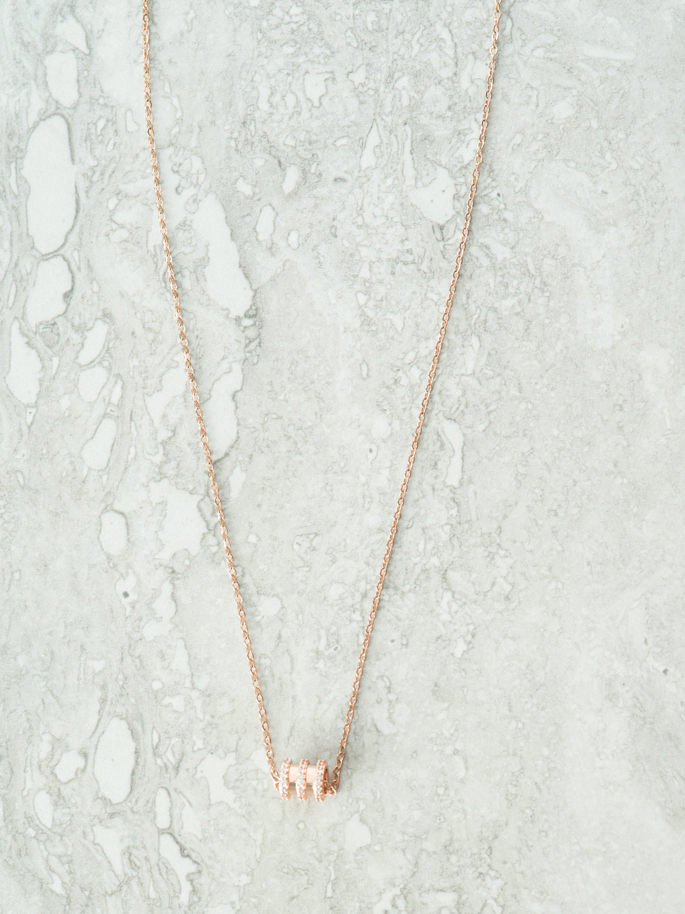 rose gold bangle necklace Kabayare