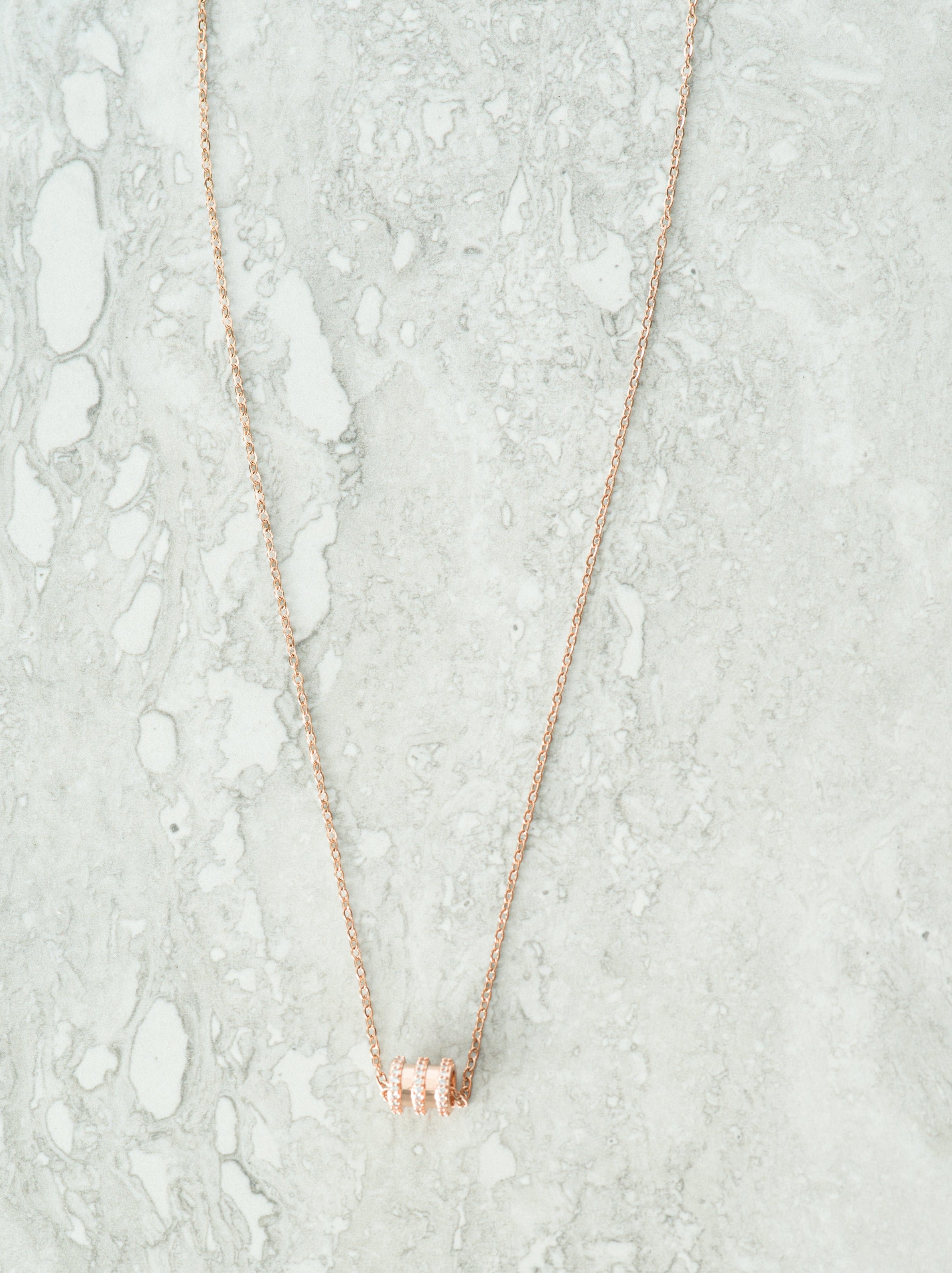 rose gold bangle necklace Kabayare