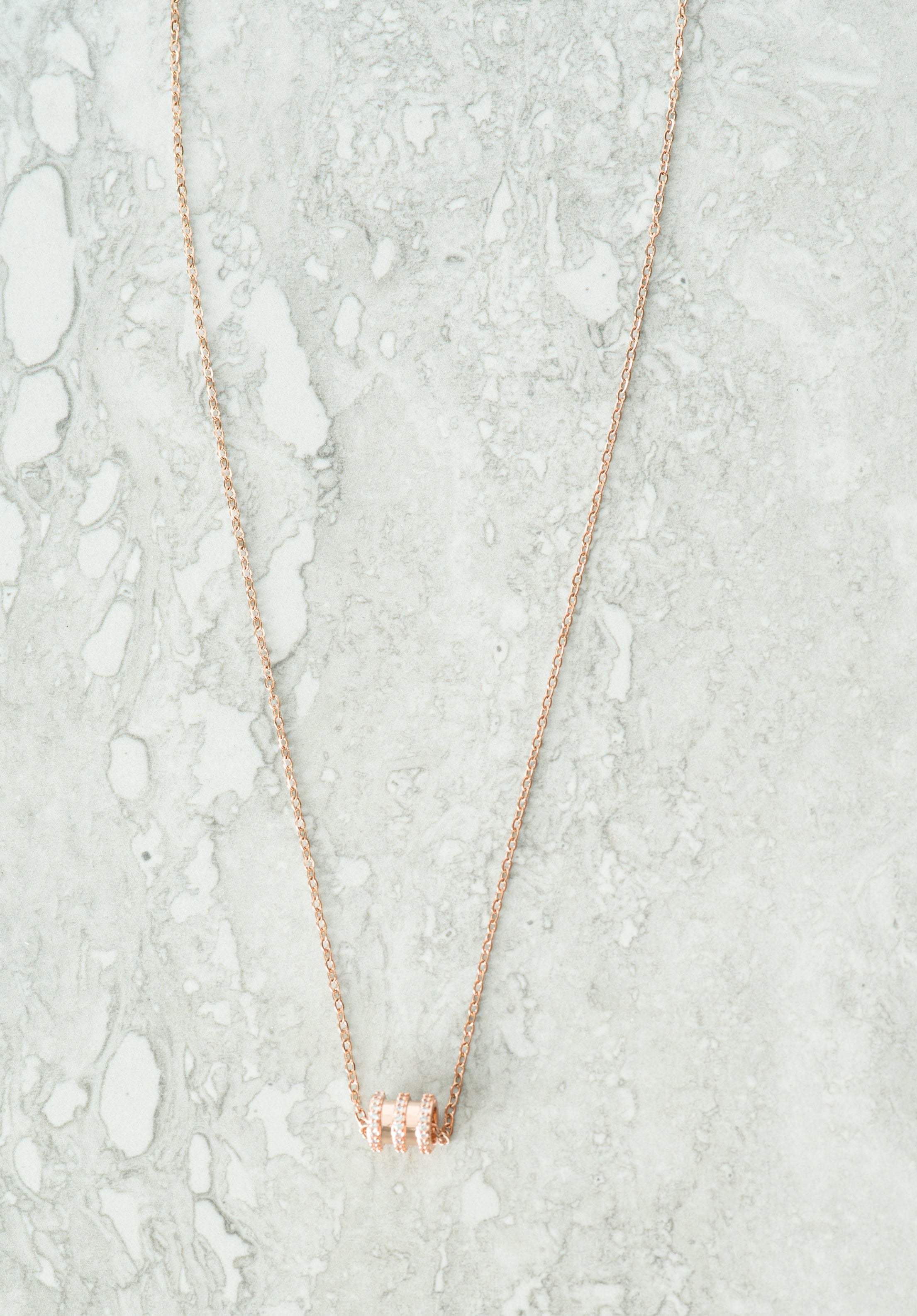 rose gold bangle necklace Kabayare