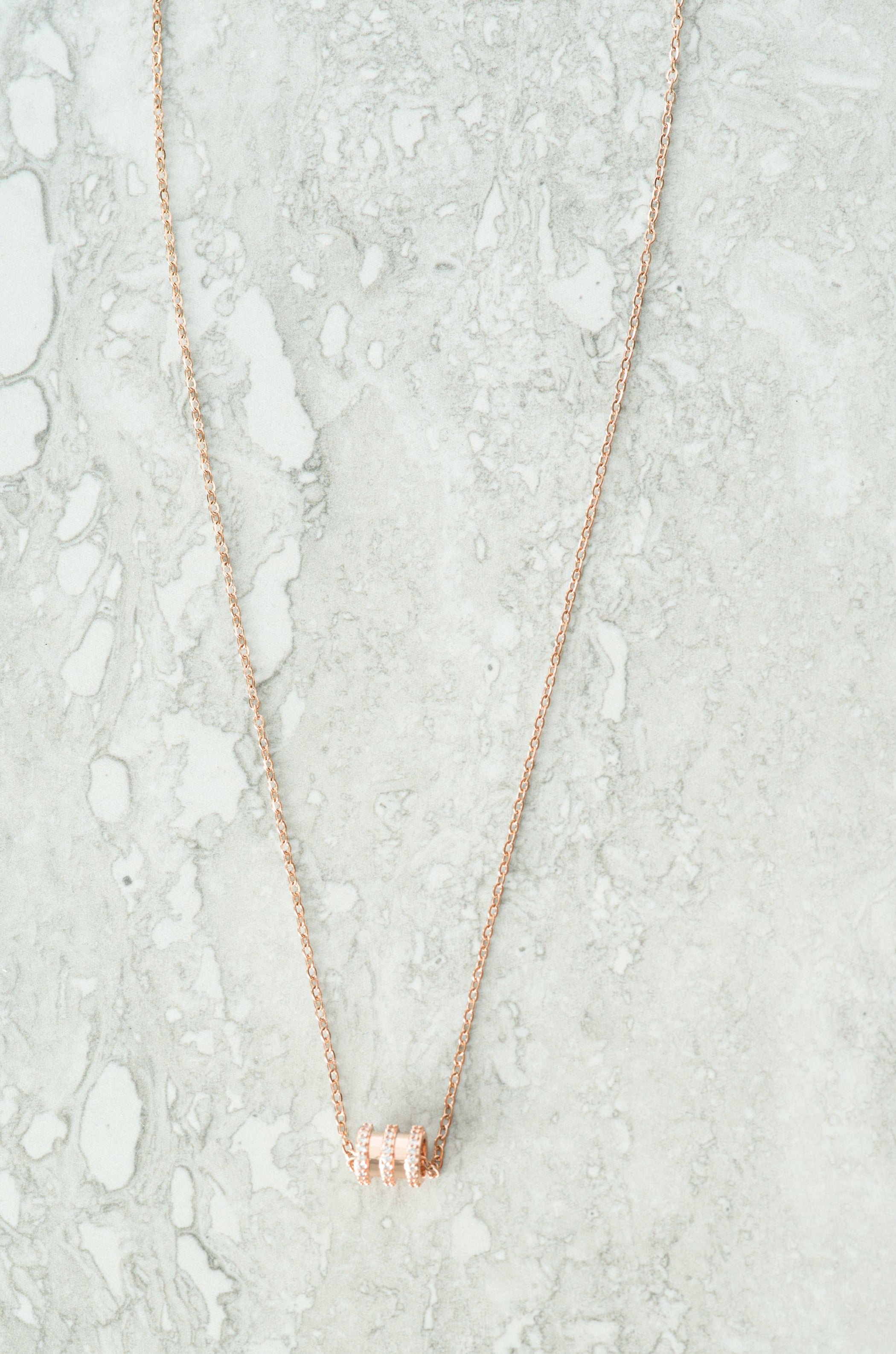rose gold bangle necklace Kabayare
