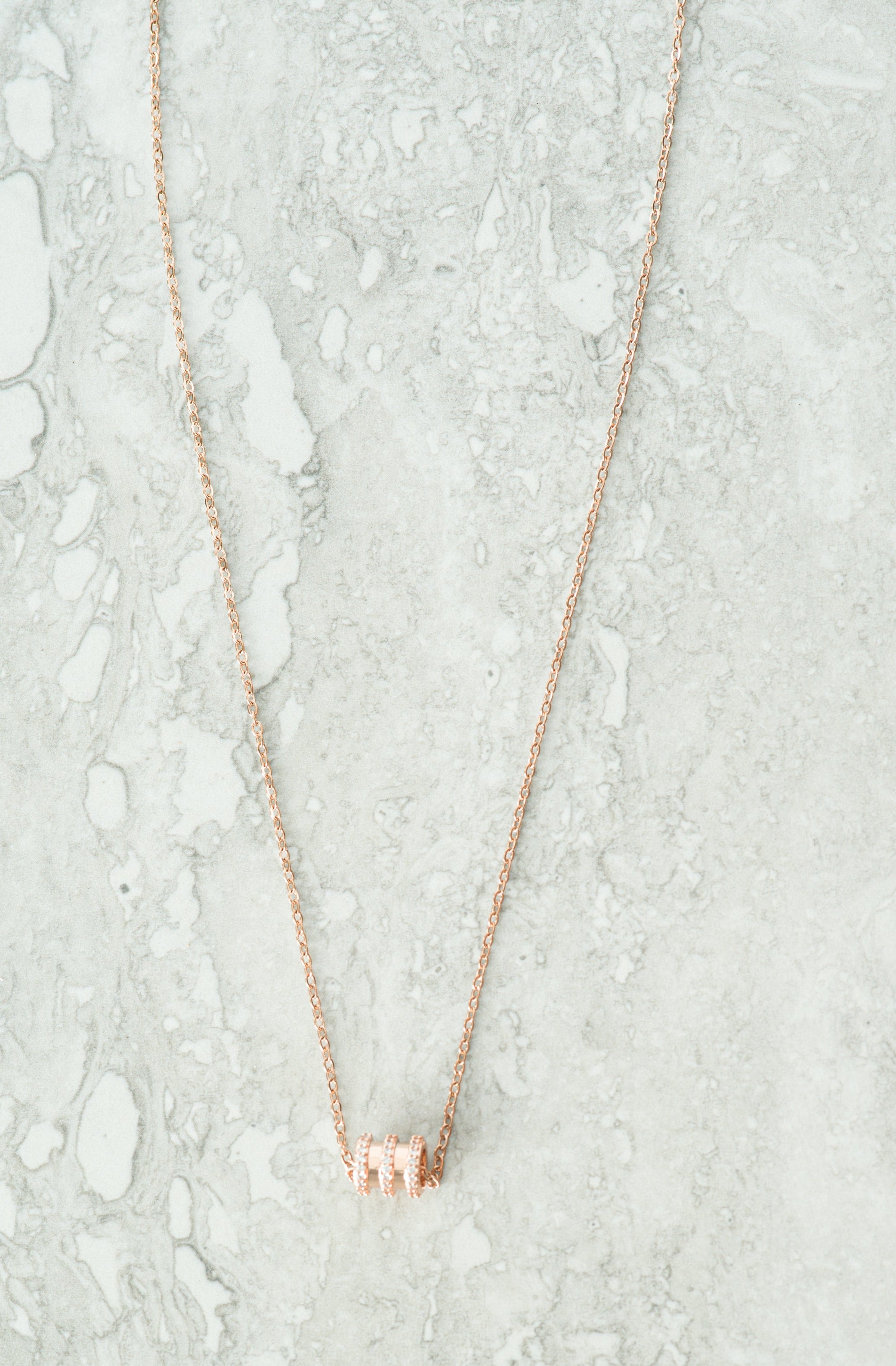 rose gold bangle necklace Kabayare