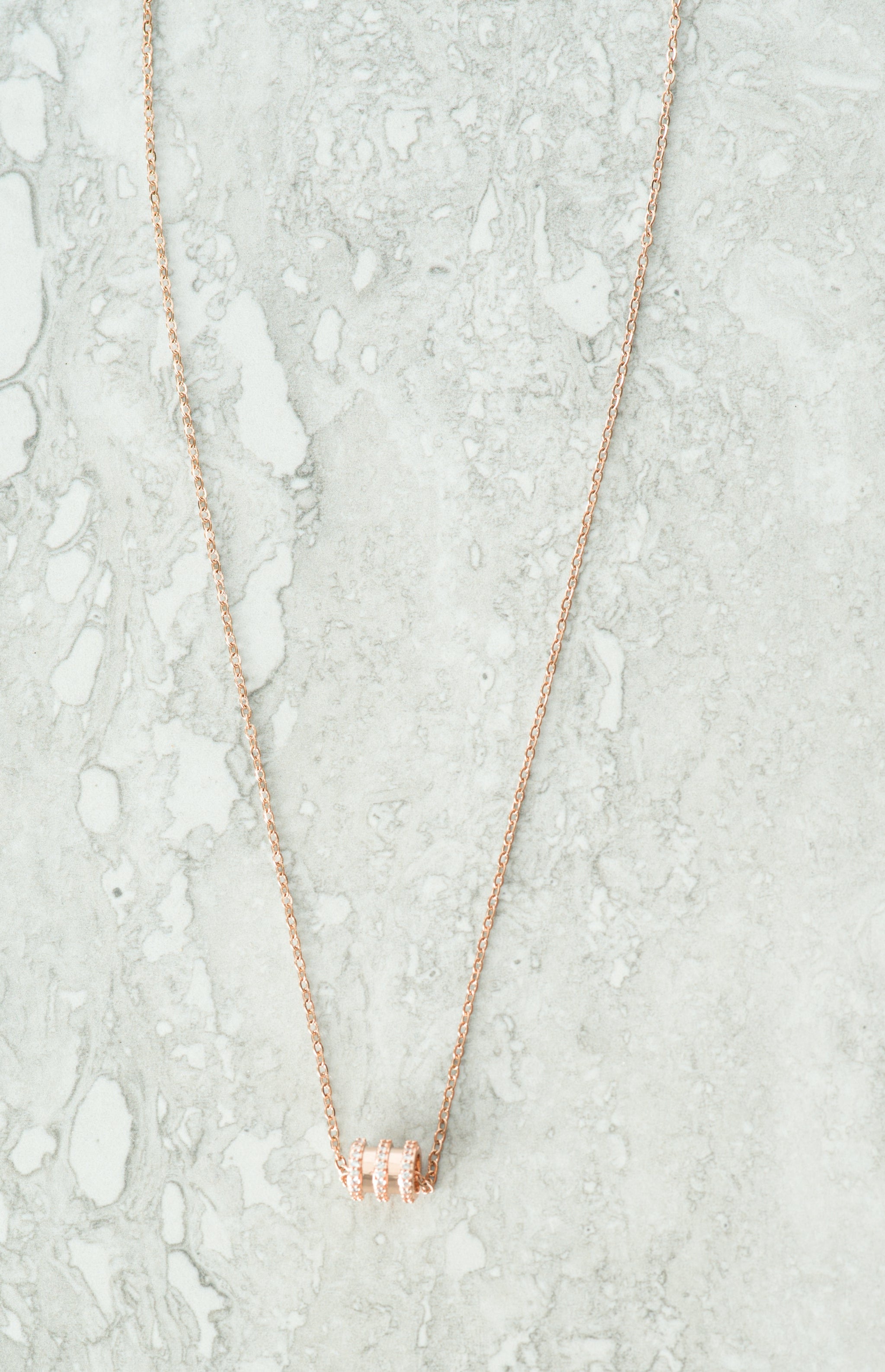 rose gold bangle necklace Kabayare