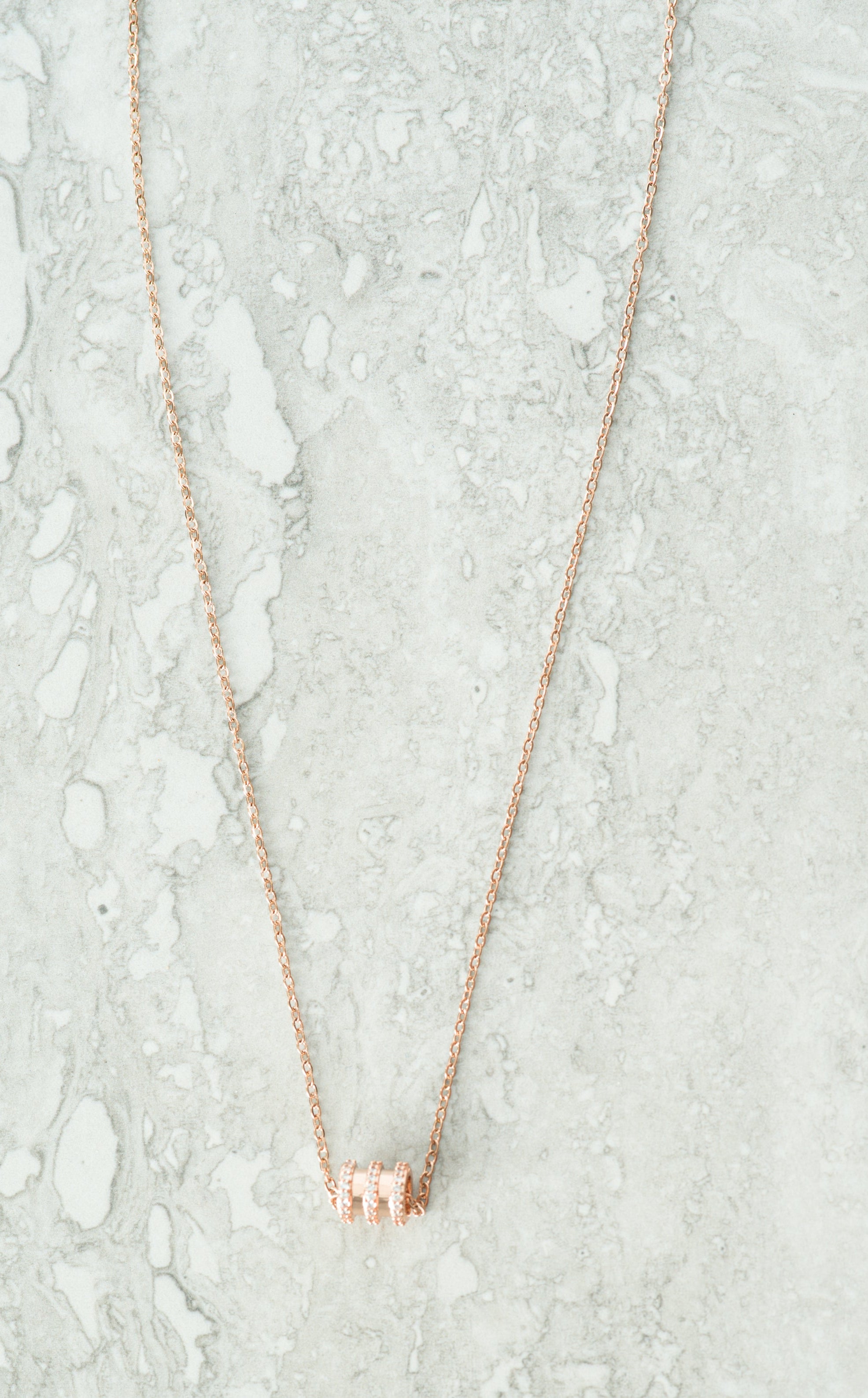 rose gold bangle necklace Kabayare
